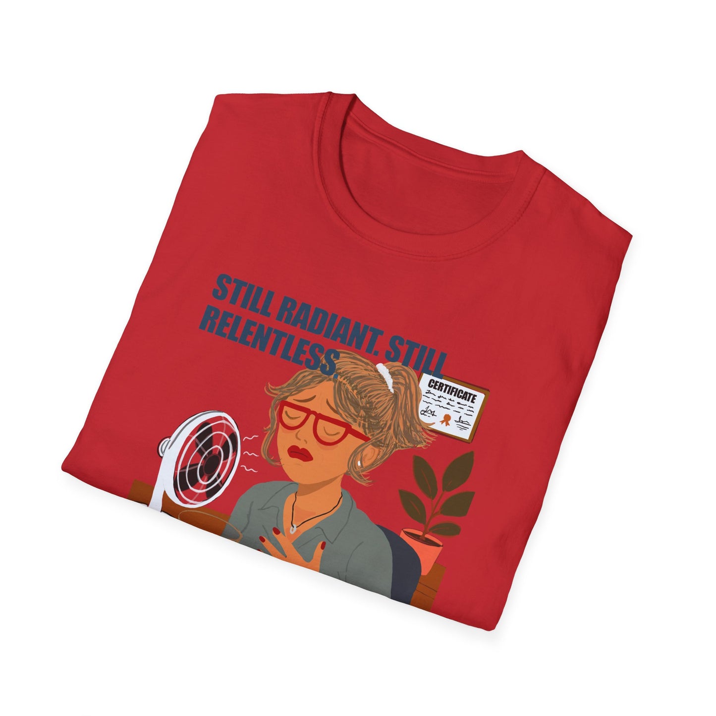 Funny Menopause T-Shirt – Hot Flash Survival Cotton Tee for Women