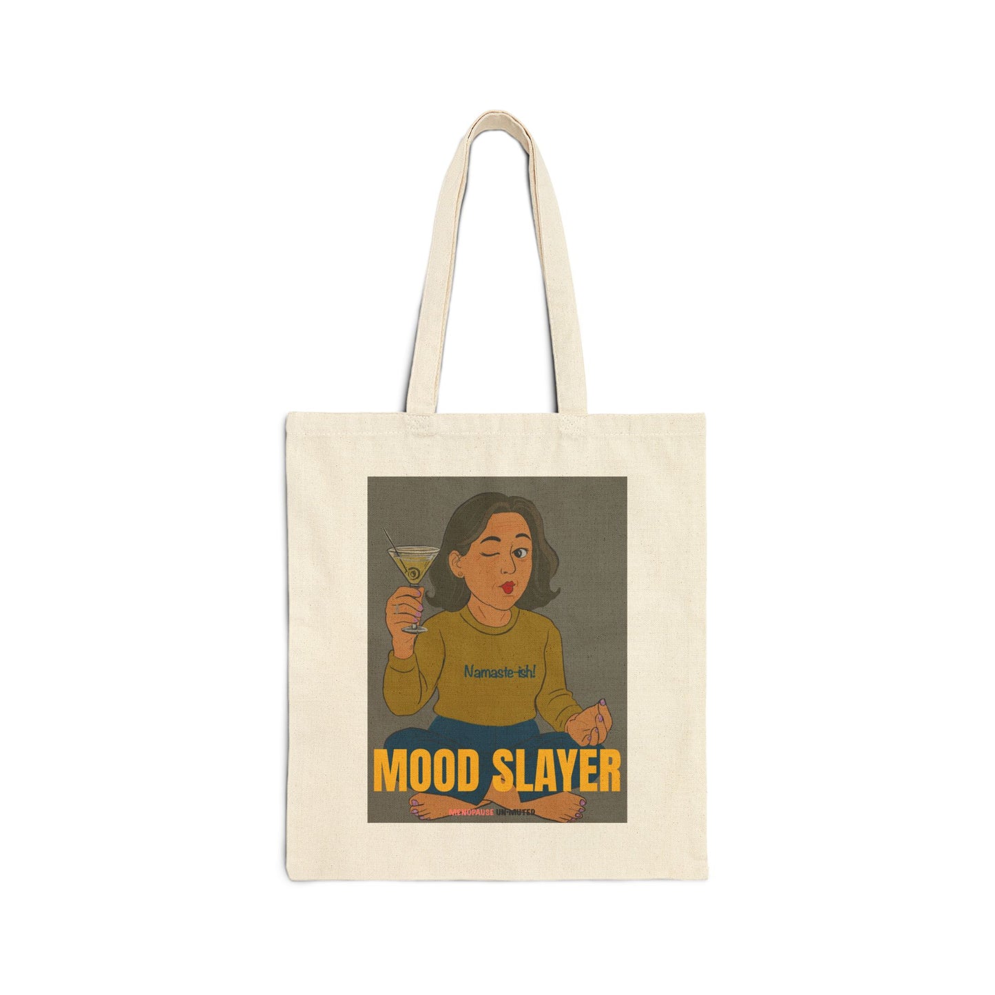 Funny Menopause Tote Bag – Mood Swing Survival Canvas & Cotton Gift for Women