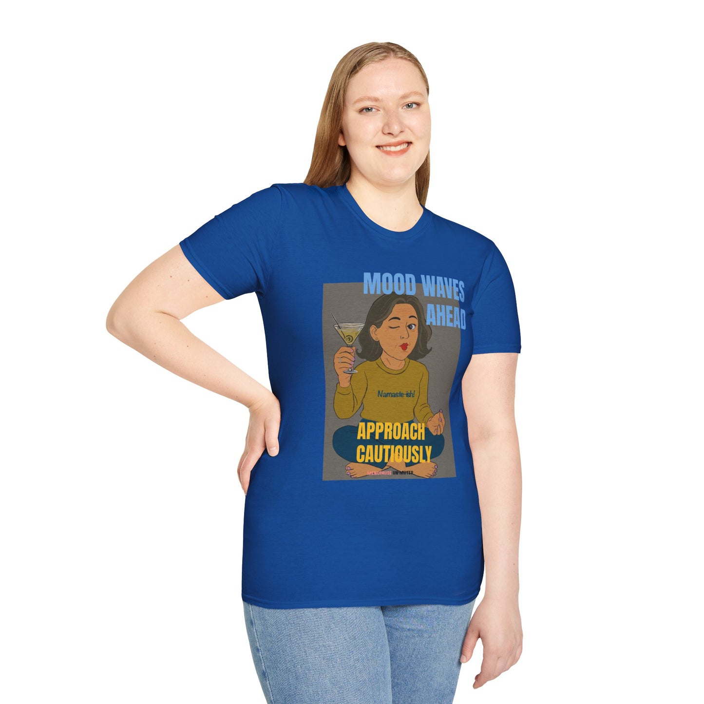 Funny Menopause T-Shirt – Mood Swing Survival Cotton Tee for Women