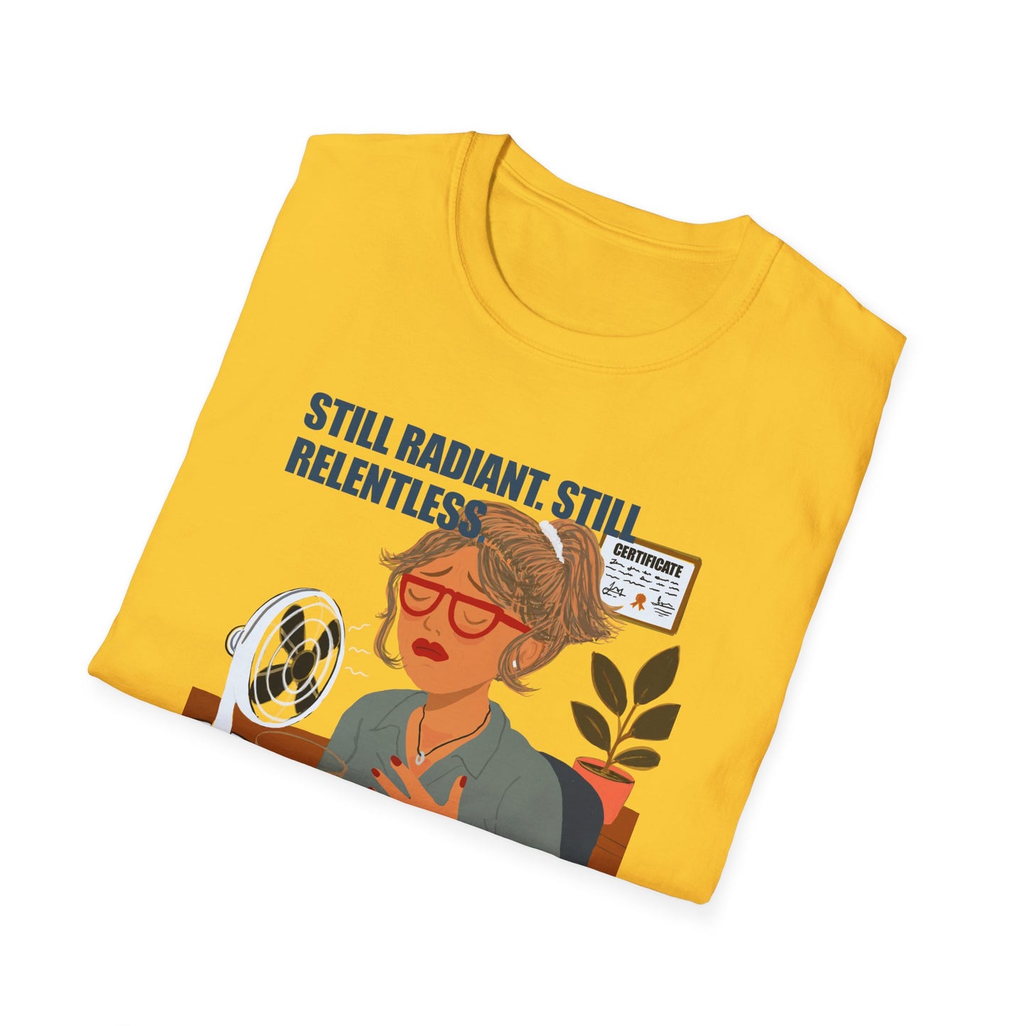 Funny Menopause T-Shirt – Hot Flash Survival Cotton Tee for Women