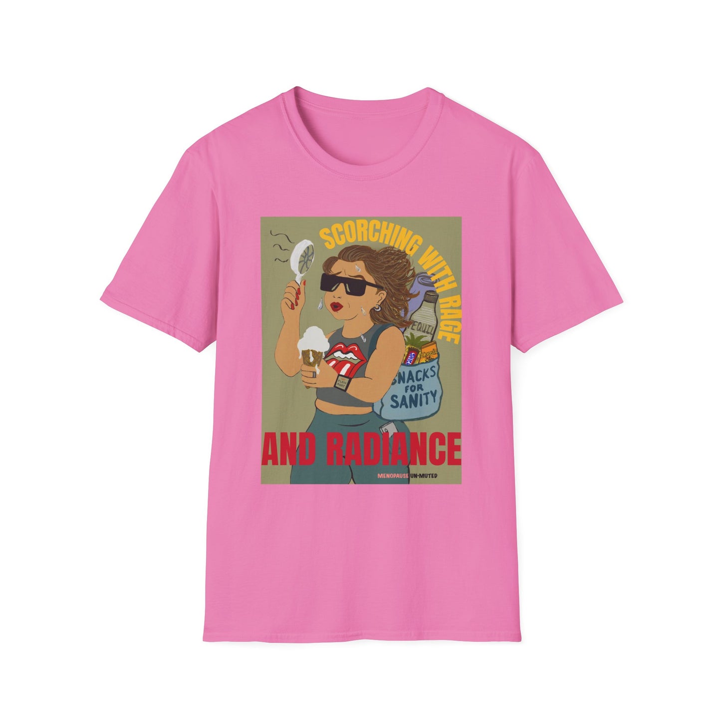 Funny Menopause T-Shirt – Hot Flash Survival Cotton Tee for Women