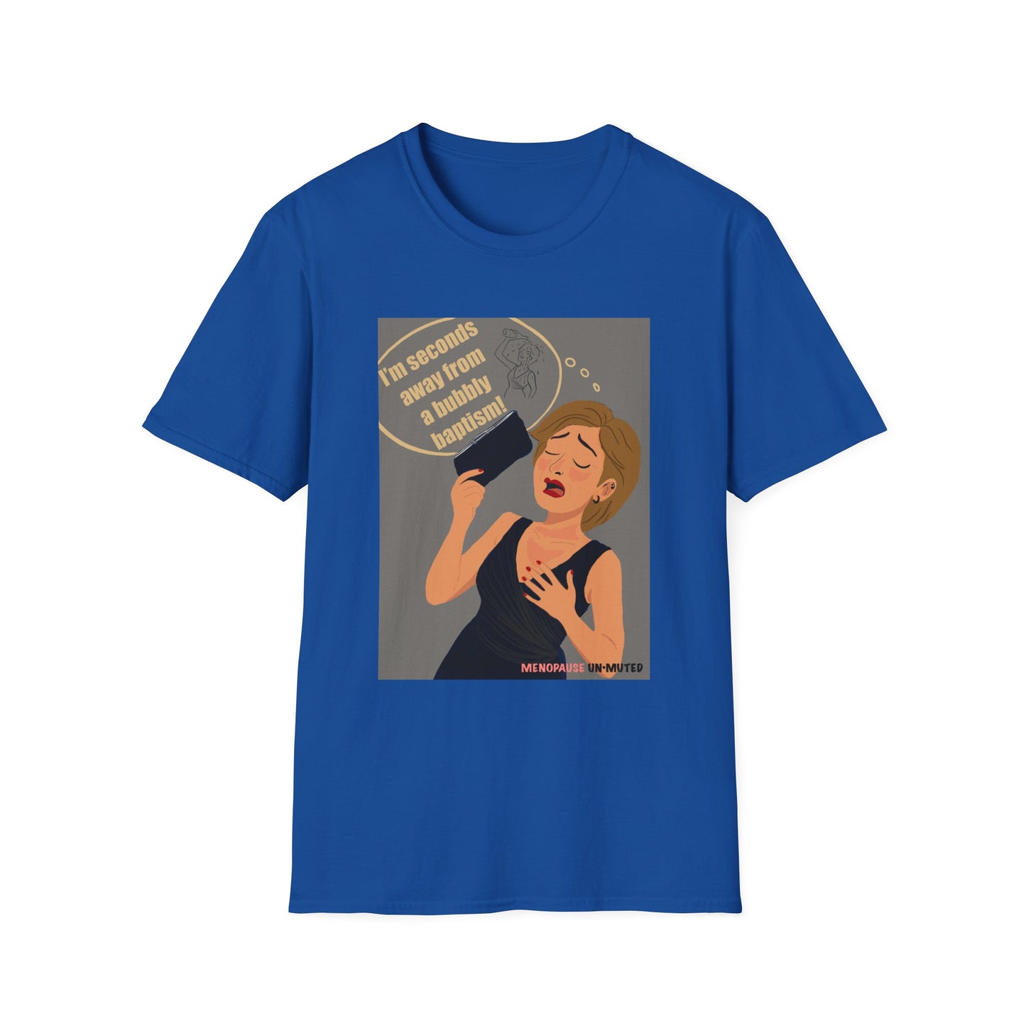 Funny Menopause T-Shirt – Hot Flash Survival Cotton Tee for Women