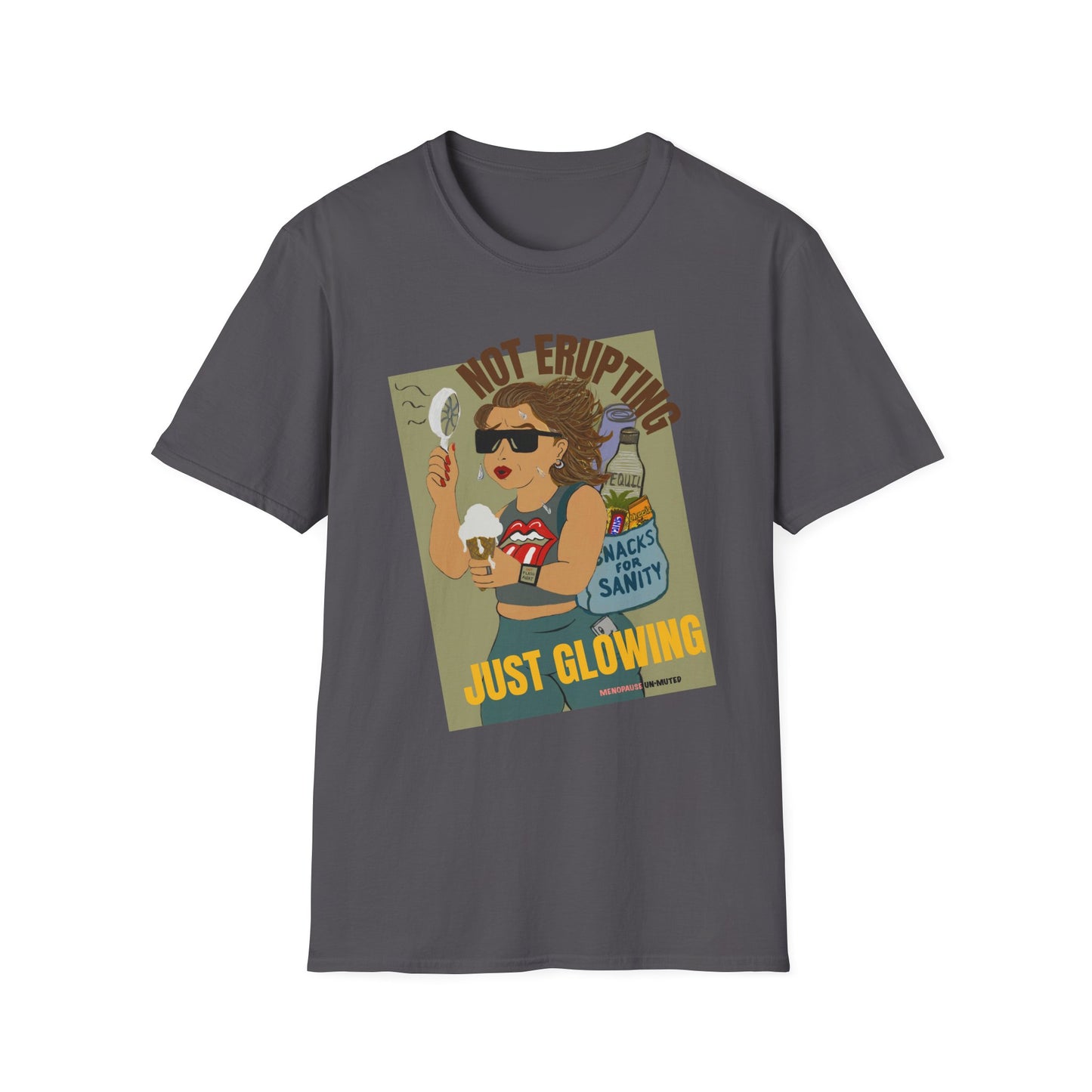 Funny Menopause T-Shirt – Hot Flash Survival Cotton Tee for Women