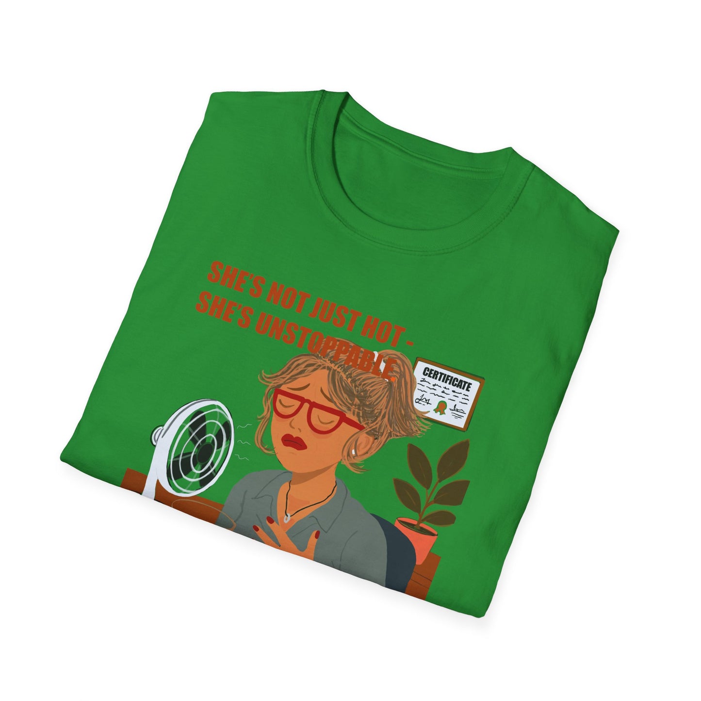 Funny Menopause T-Shirt – Hot Flash Survival Cotton Tee for Women