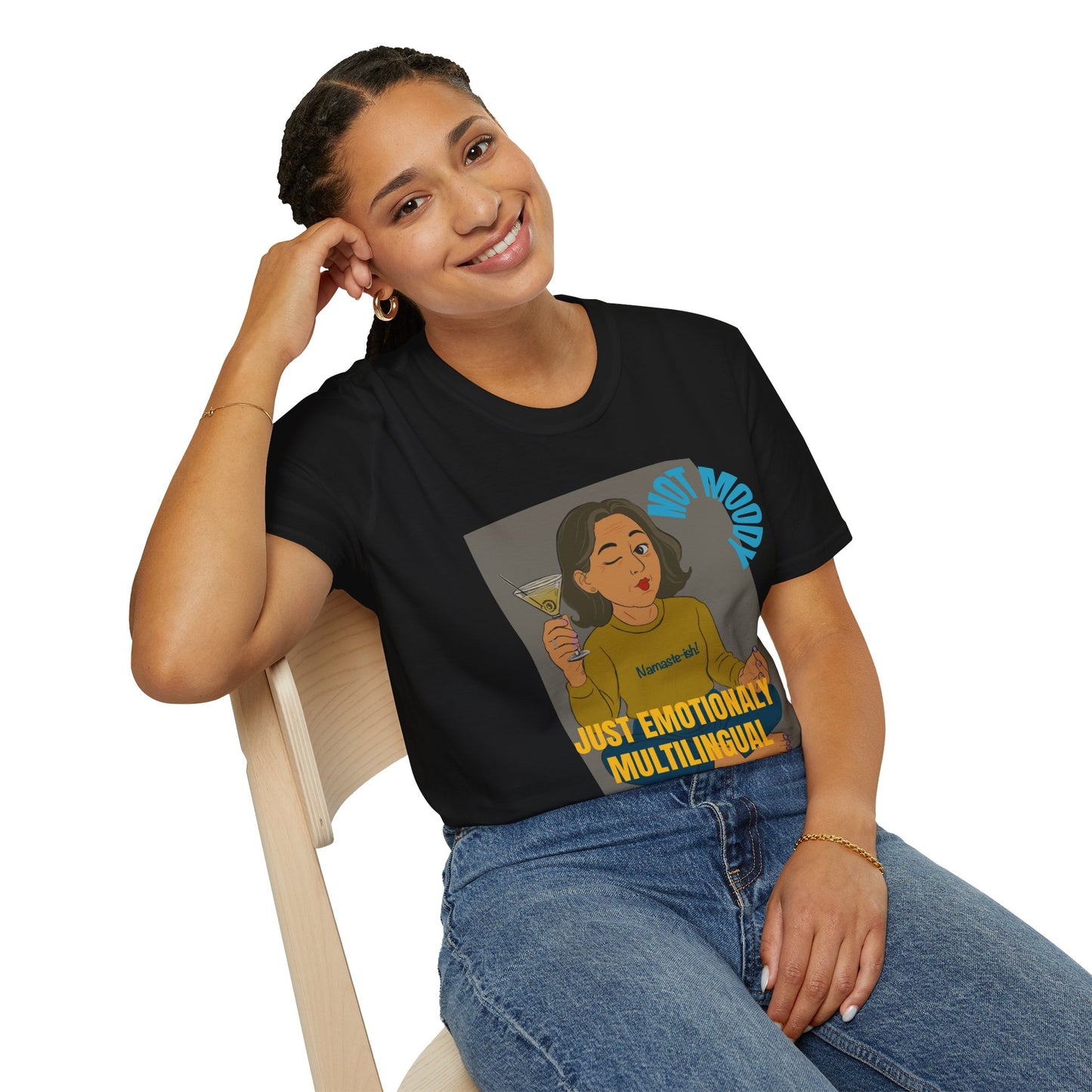 Funny Menopause T-Shirt – Mood Swing Survival Cotton Tee for Women