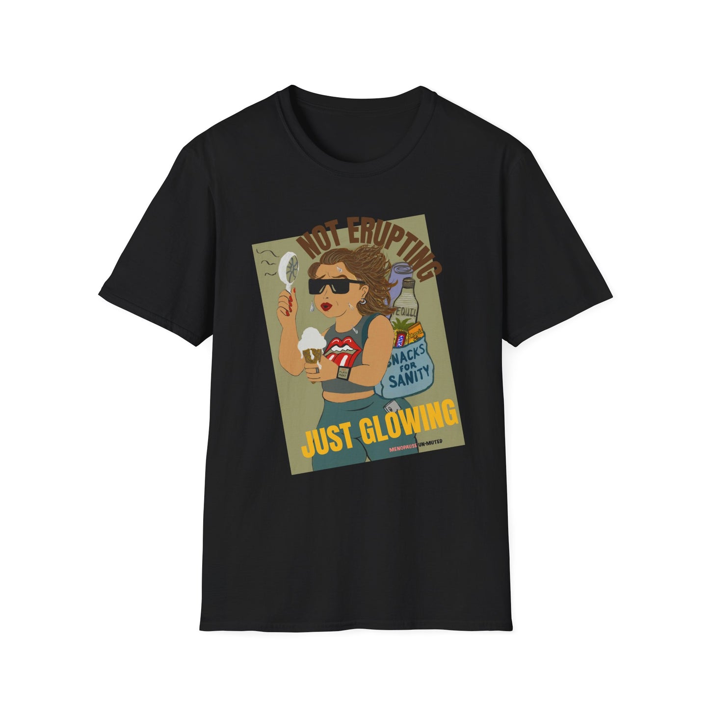 Funny Menopause T-Shirt – Hot Flash Survival Cotton Tee for Women