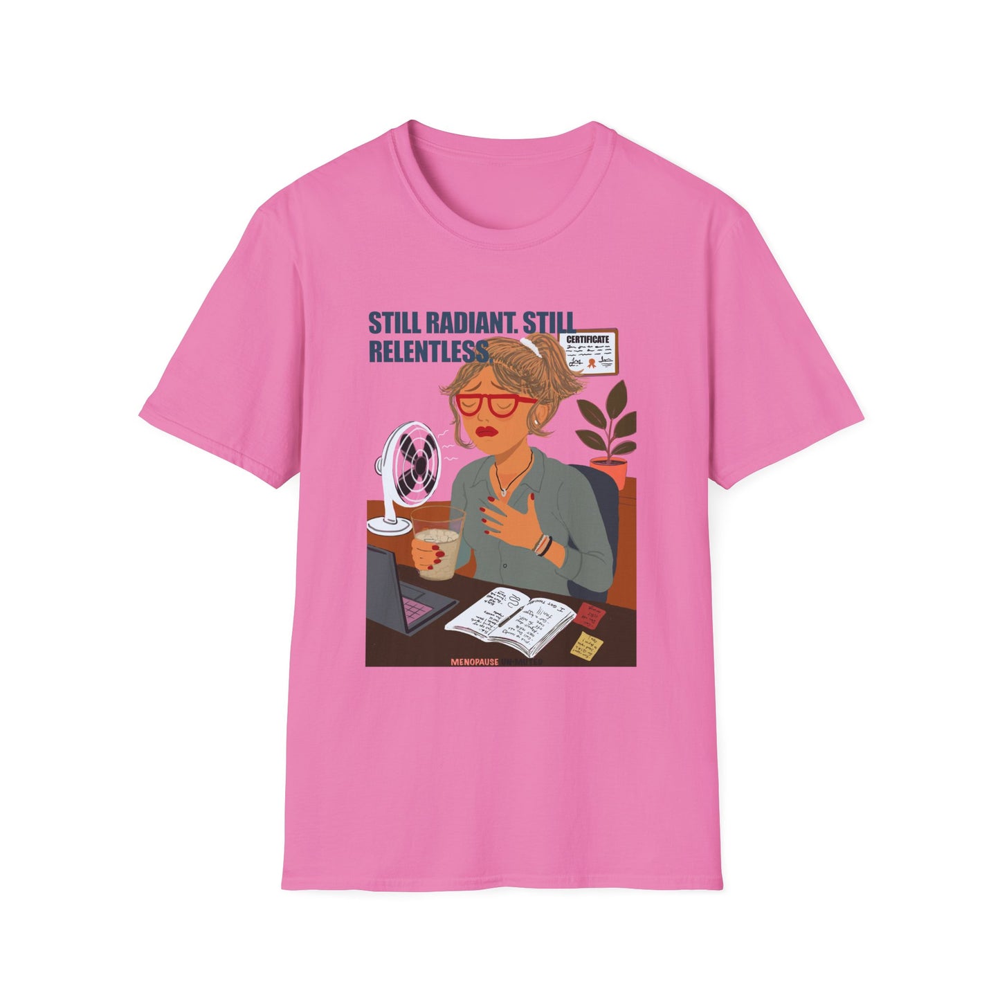 Funny Menopause T-Shirt – Hot Flash Survival Cotton Tee for Women