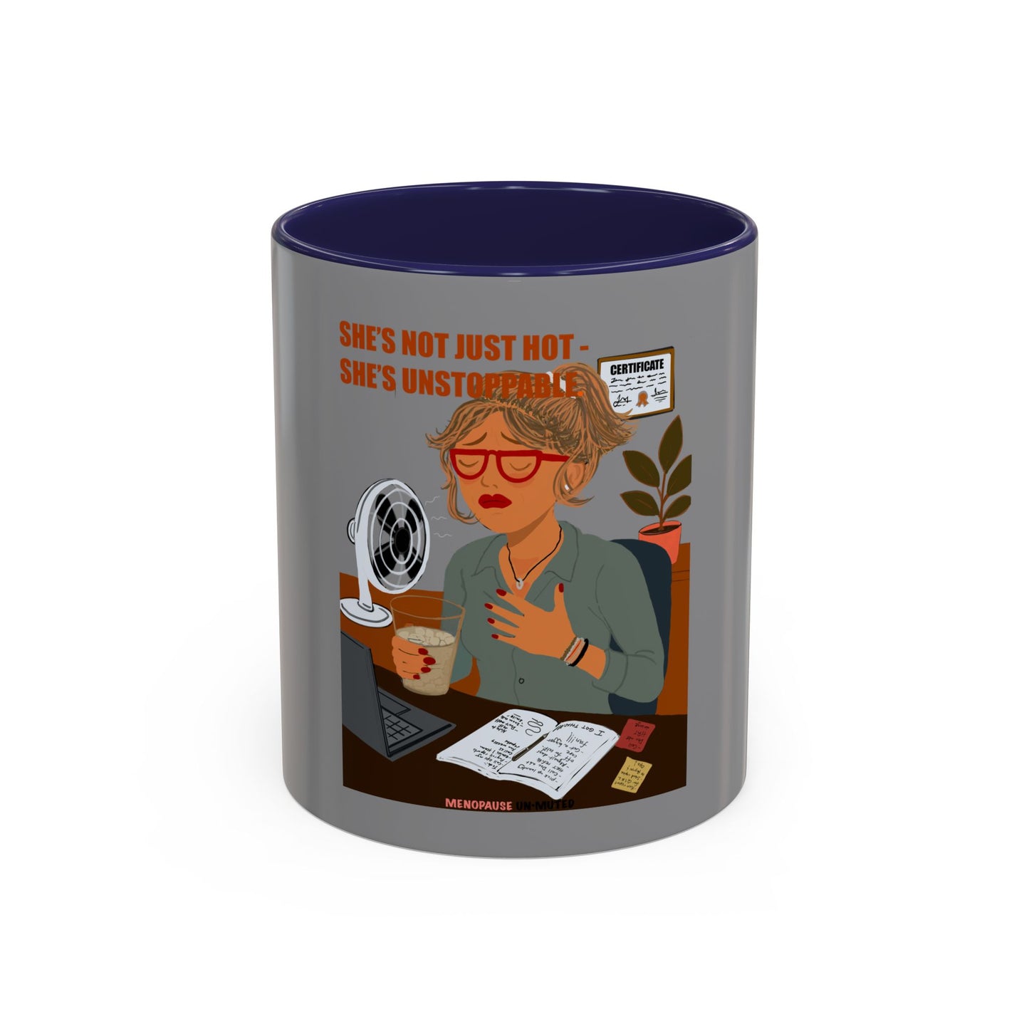 Funny Menopause Mug – Hot Flash Survival Coffee Cup for Women