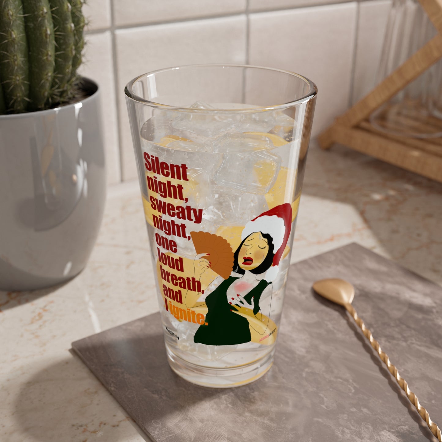 Funny Menopause Midlife Women Holiday Gift - Drinking Glass