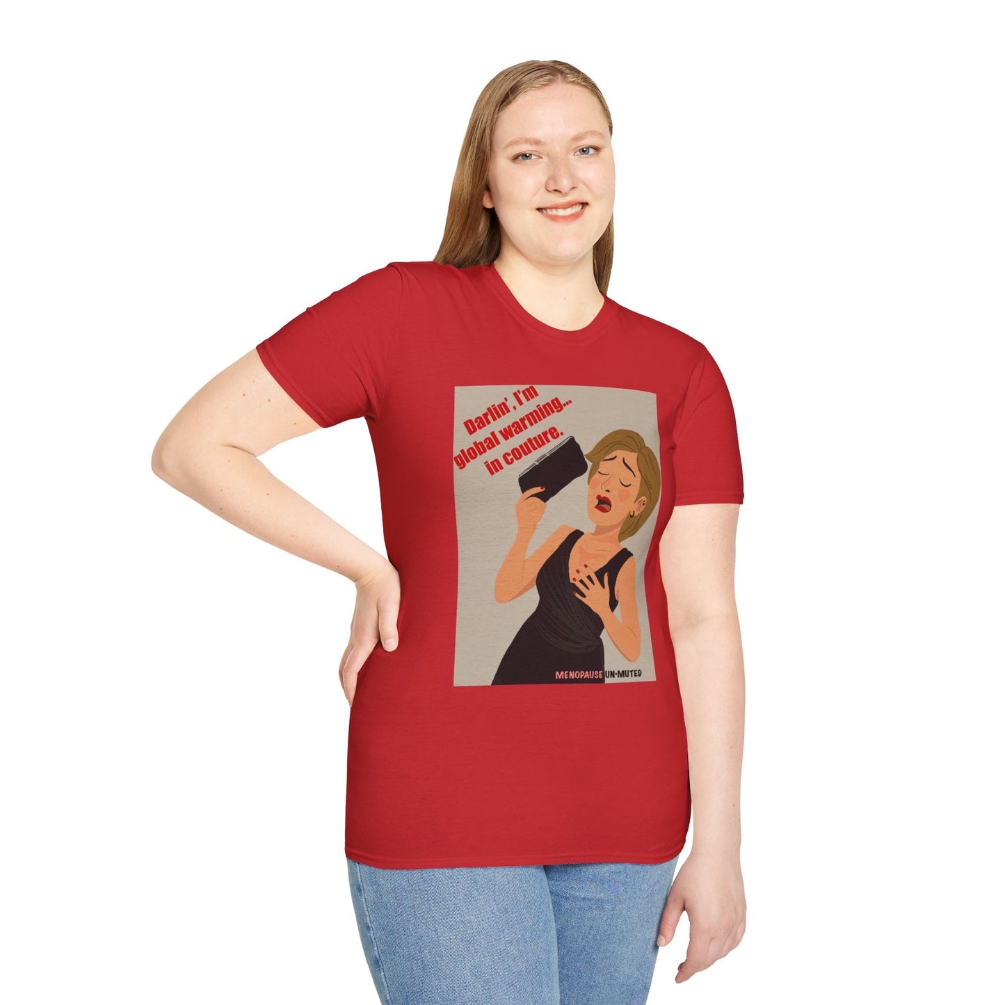 Funny Menopause T-Shirt – Hot Flash Survival Cotton Tee for Women