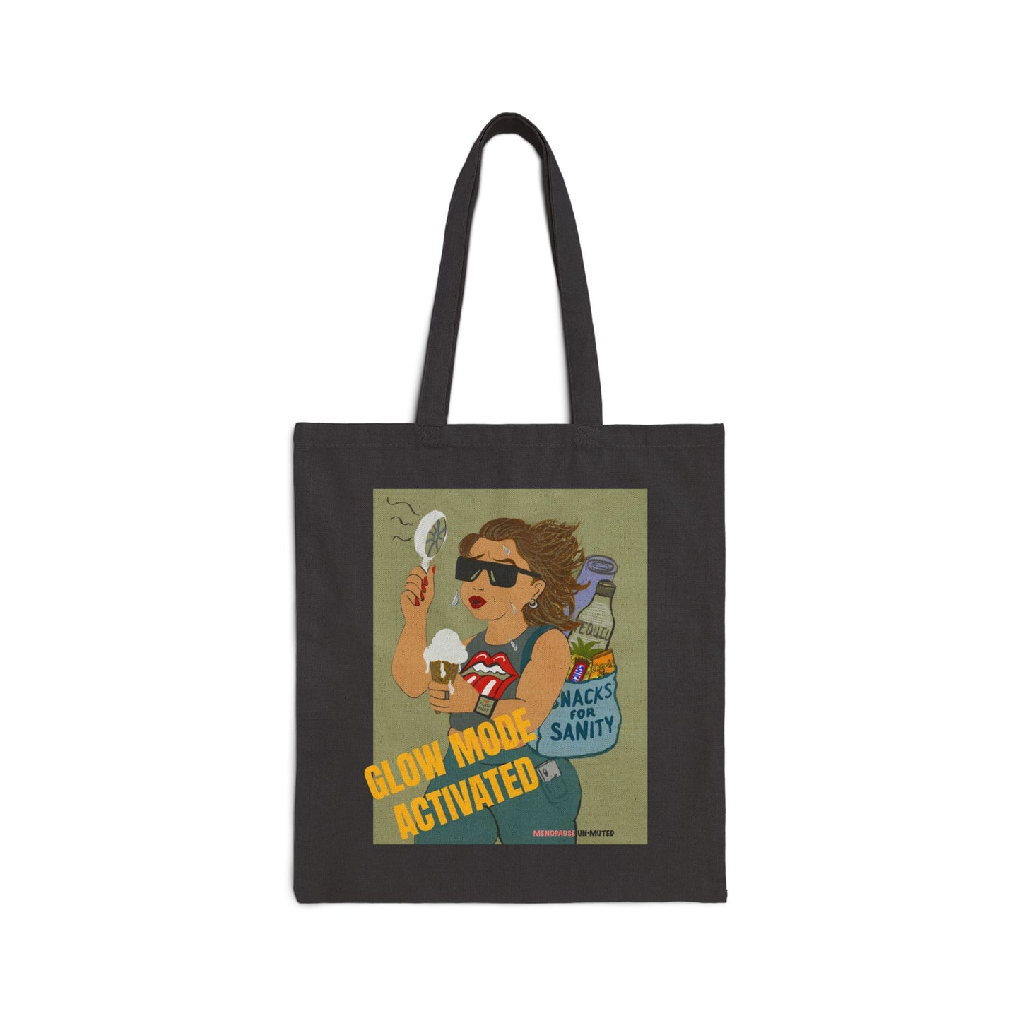 Funny Menopause Tote Bag – Hot Flash Survival Canvas & Cotton Gift for Women Canvas Tote Bag - She's Not