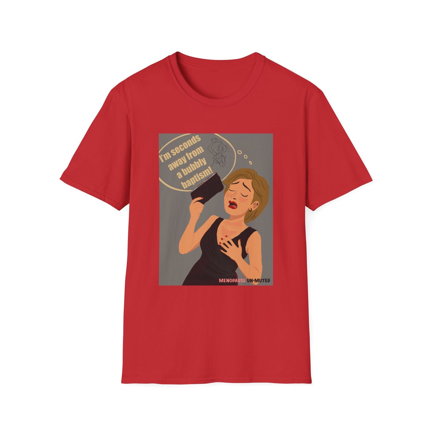 Funny Menopause T-Shirt – Hot Flash Survival Cotton Tee for Women