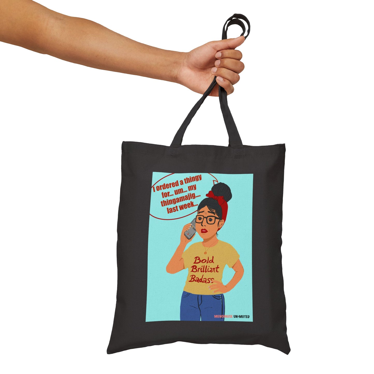 Funny Menopause Tote Bag – Brain Fog Survival Canvas & Cotton Gift for Women