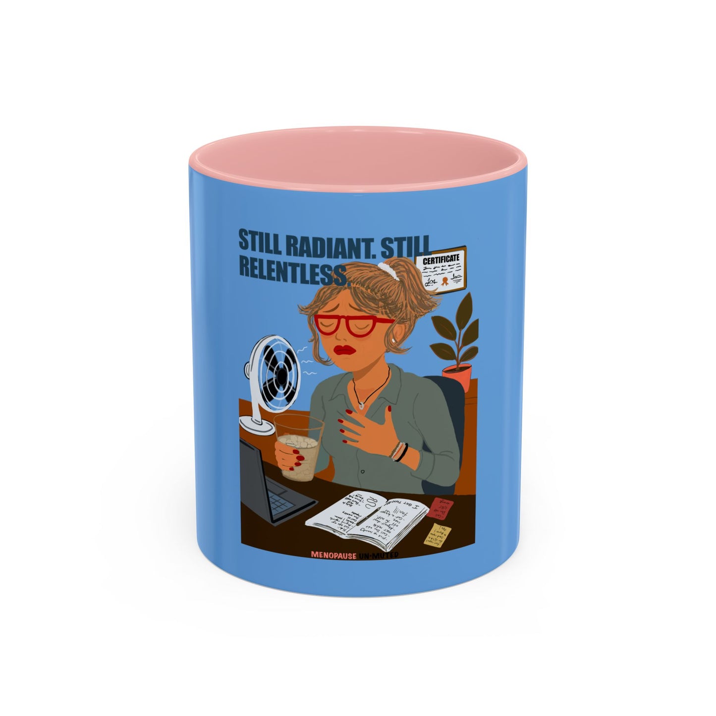 Funny Menopause Mug – Hot Flash Survival Coffee Cup for Women