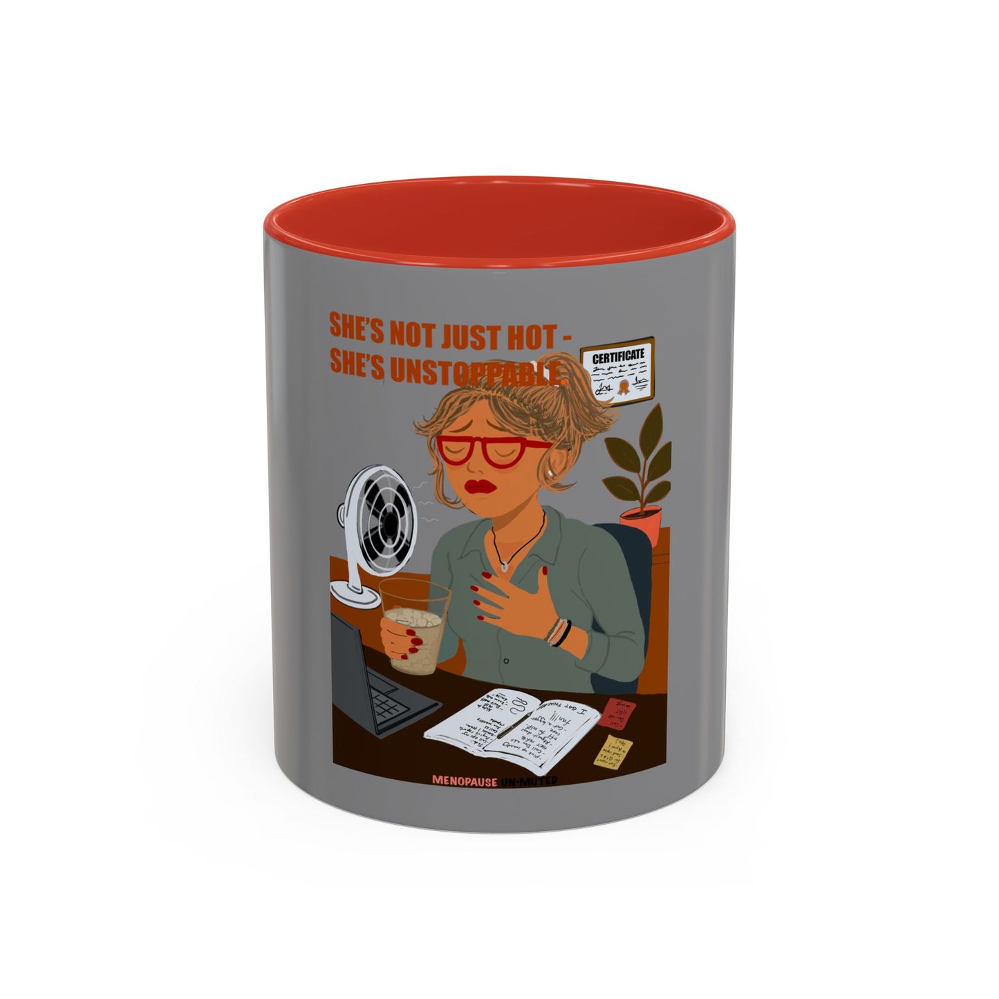 Funny Menopause Mug – Hot Flash Survival Coffee Cup for Women