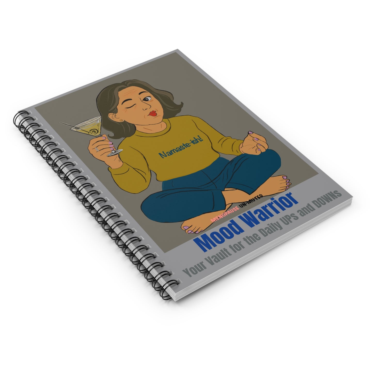 Funny Menopause Spiral Journal – Mood Swing Survival Notebook for Women