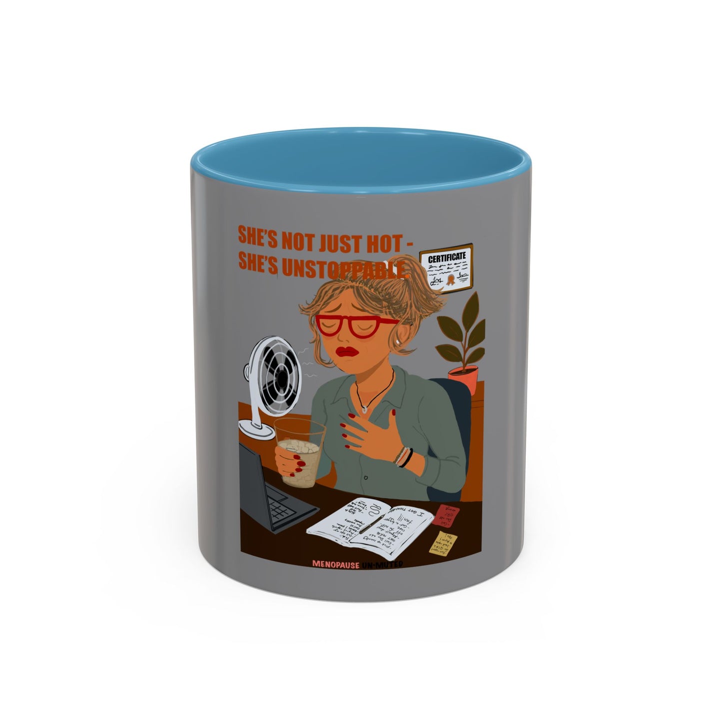 Funny Menopause Mug – Hot Flash Survival Coffee Cup for Women