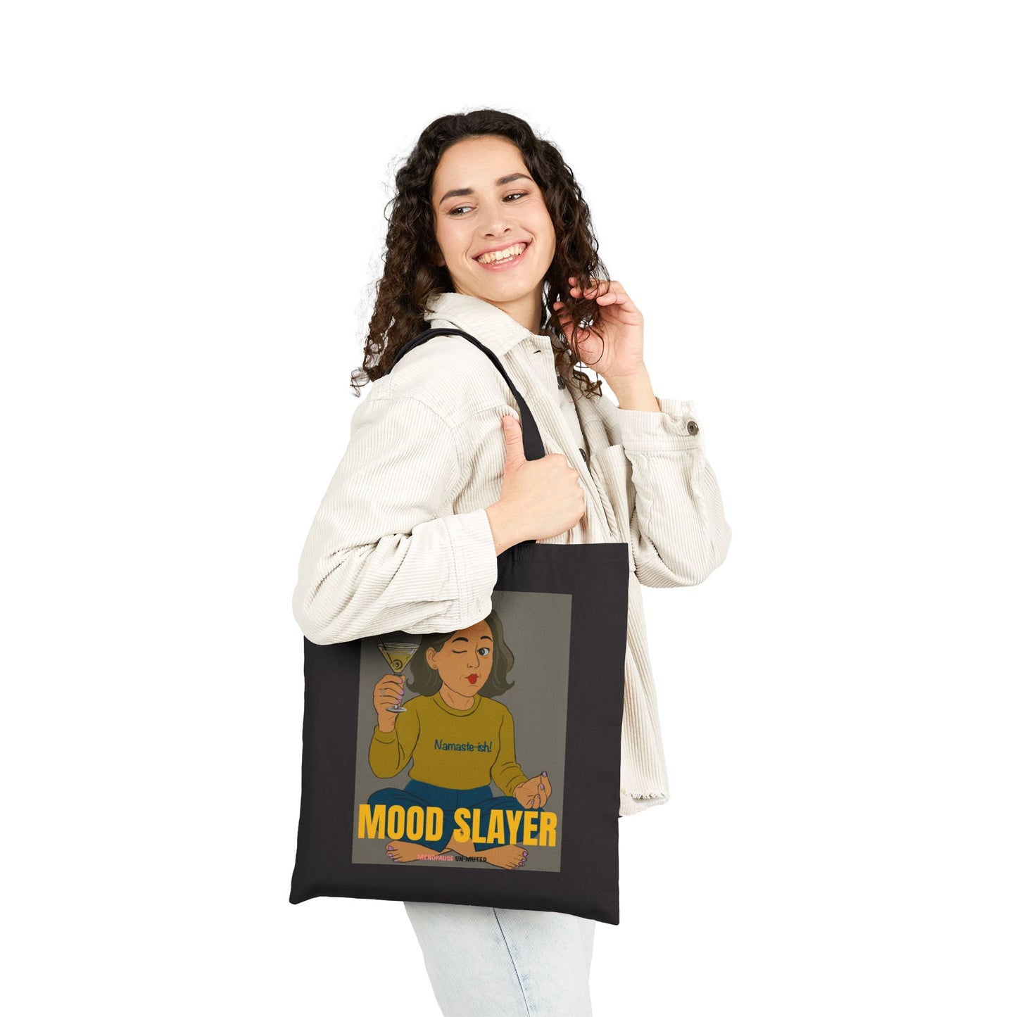 Funny Menopause Tote Bag – Mood Swing Survival Canvas & Cotton Gift for Women