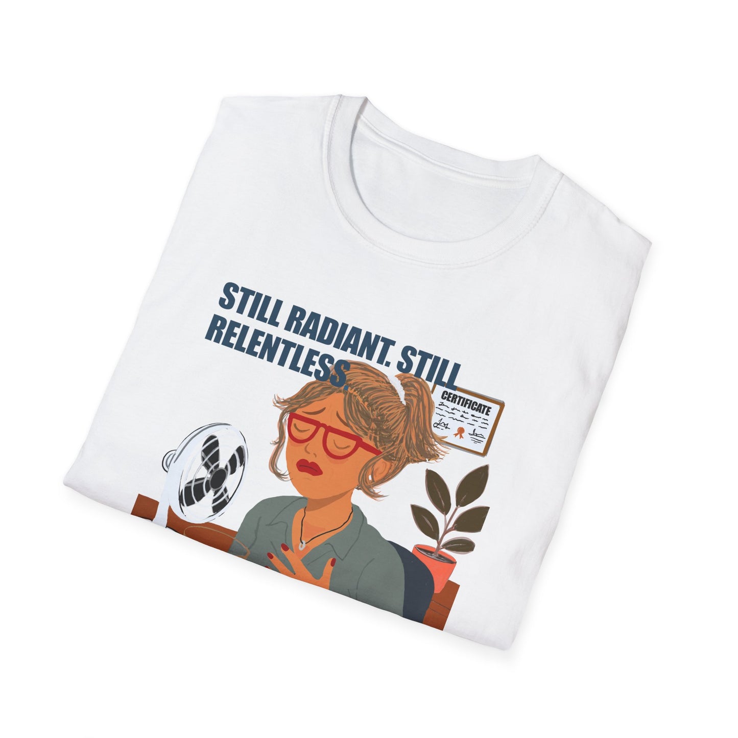 Funny Menopause T-Shirt – Hot Flash Survival Cotton Tee for Women