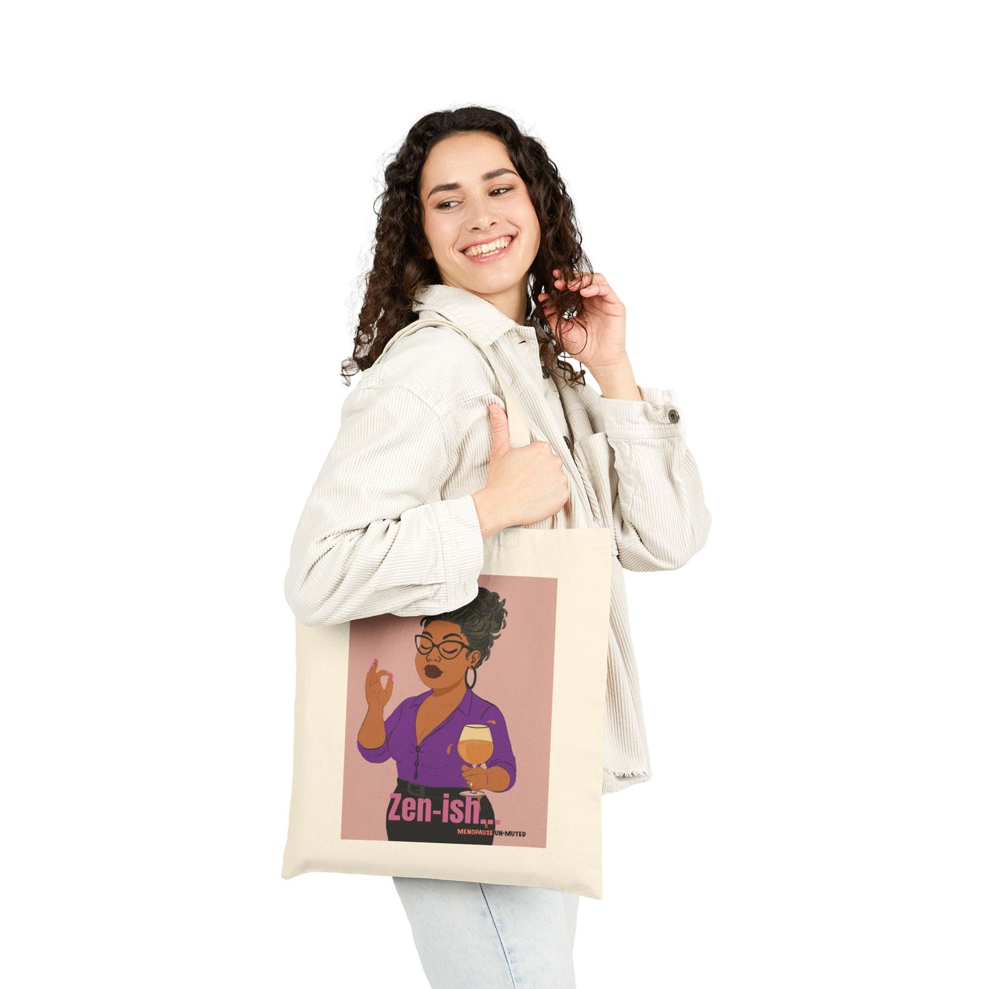 Funny Menopause Tote Bag – Mood Swing Survival Canvas & Cotton Gift for Women