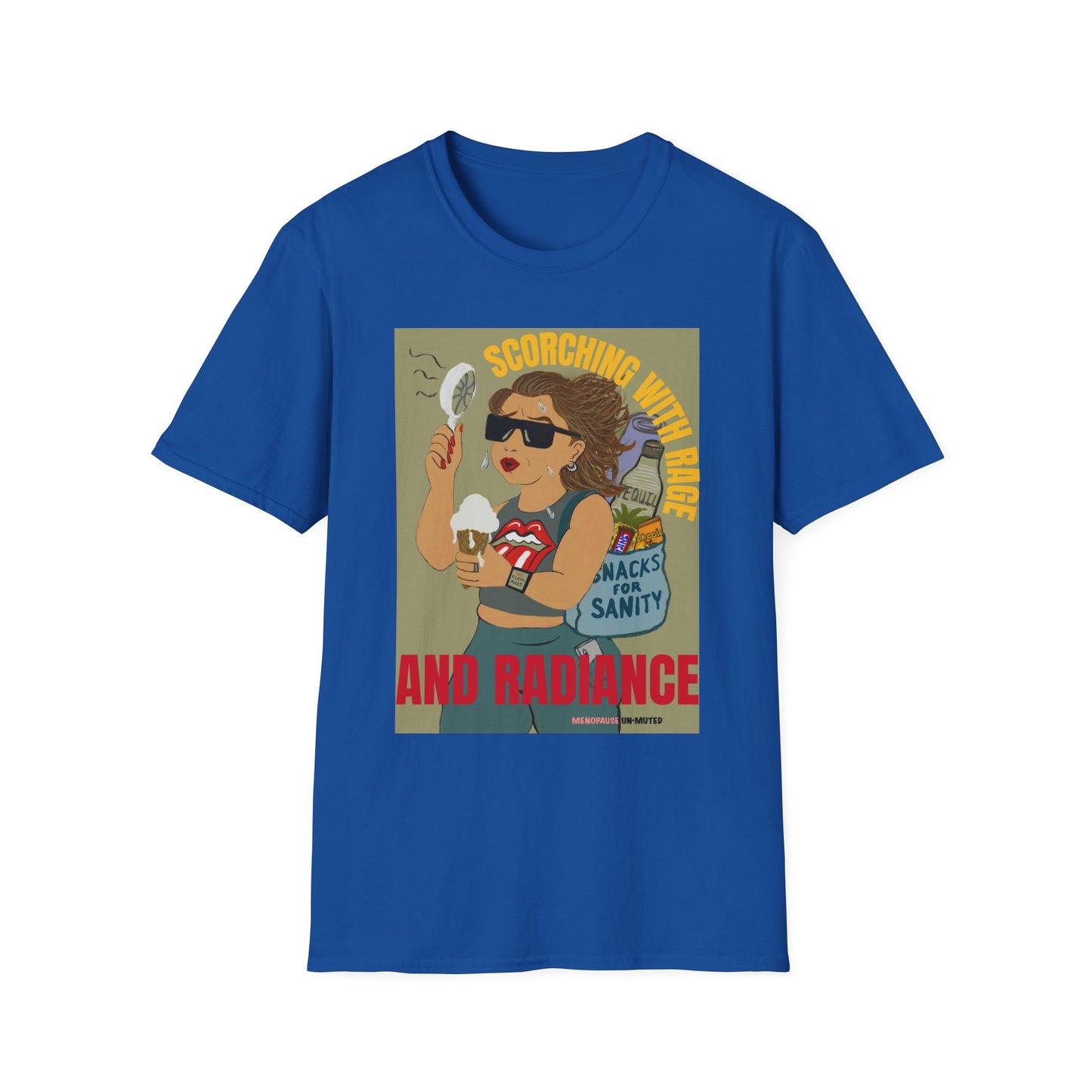 Funny Menopause T-Shirt – Hot Flash Survival Cotton Tee for Women