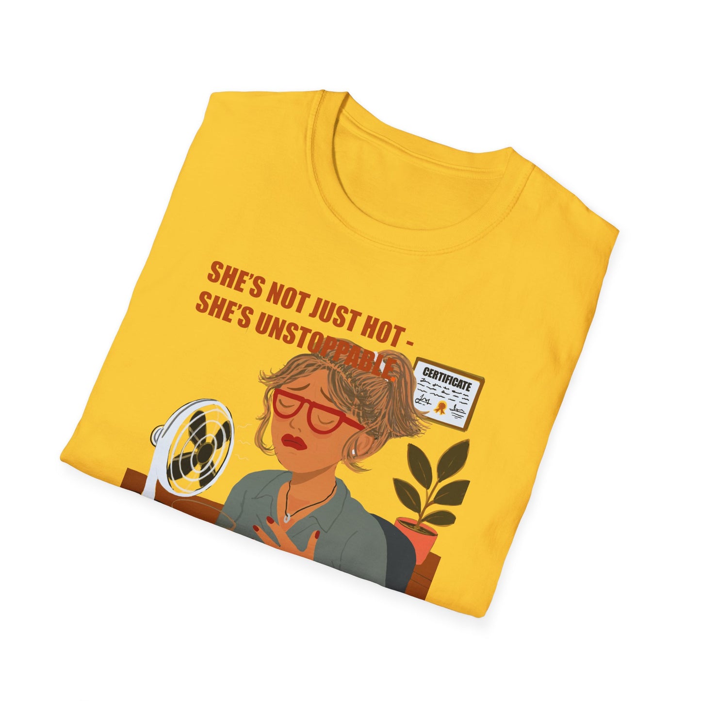 Funny Menopause T-Shirt – Hot Flash Survival Cotton Tee for Women