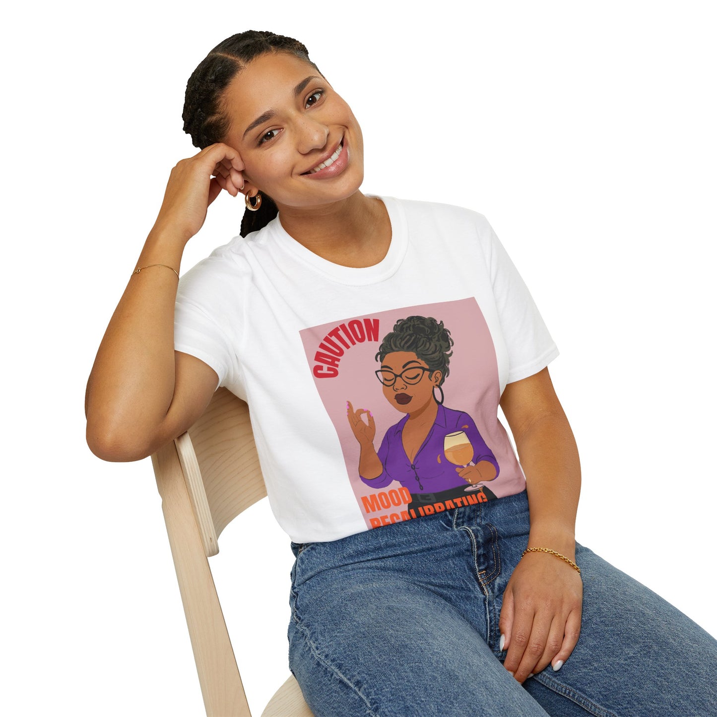 Funny Menopause T-Shirt – Mood Swing Survival Cotton Tee for Women