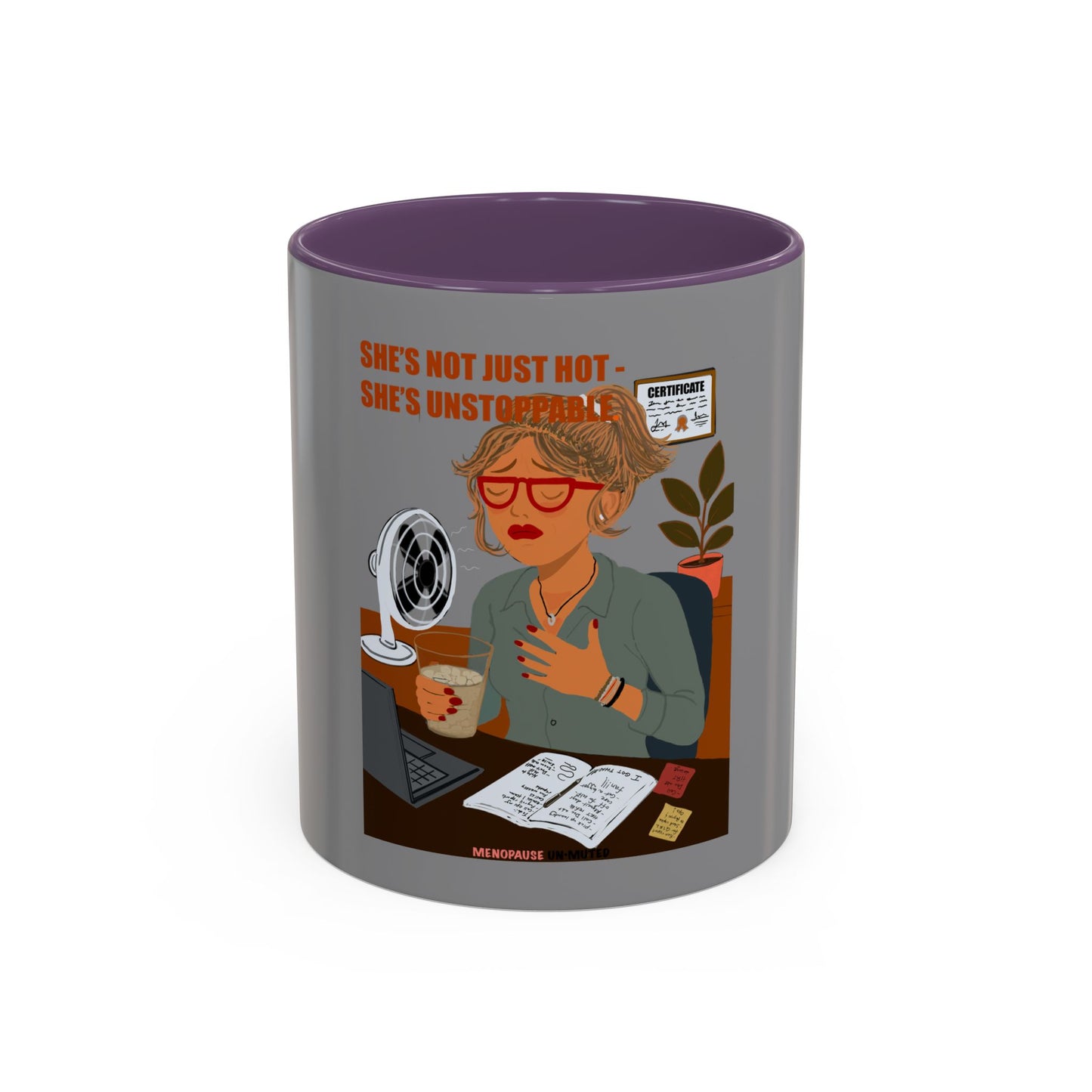 Funny Menopause Mug – Hot Flash Survival Coffee Cup for Women