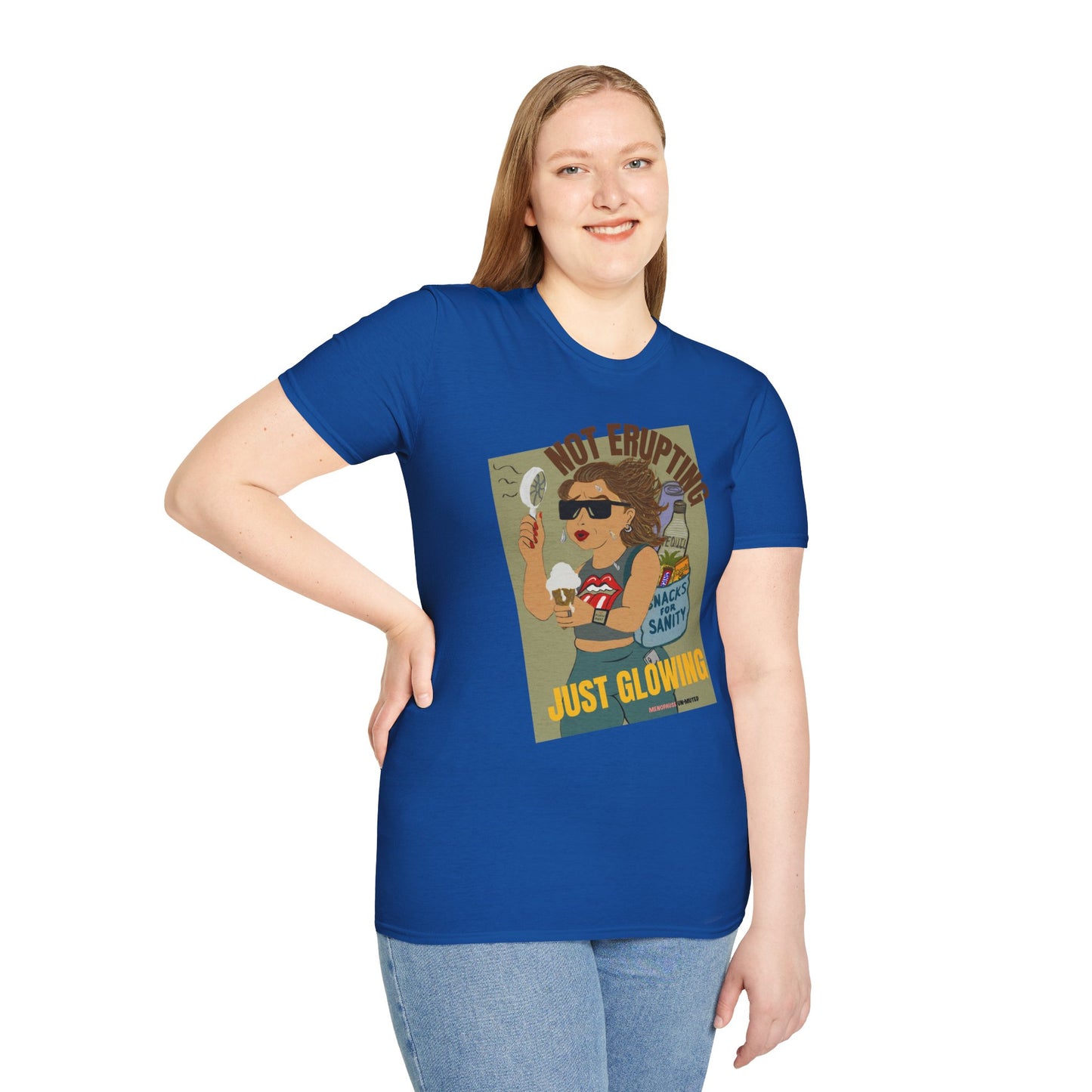 Funny Menopause T-Shirt – Hot Flash Survival Cotton Tee for Women