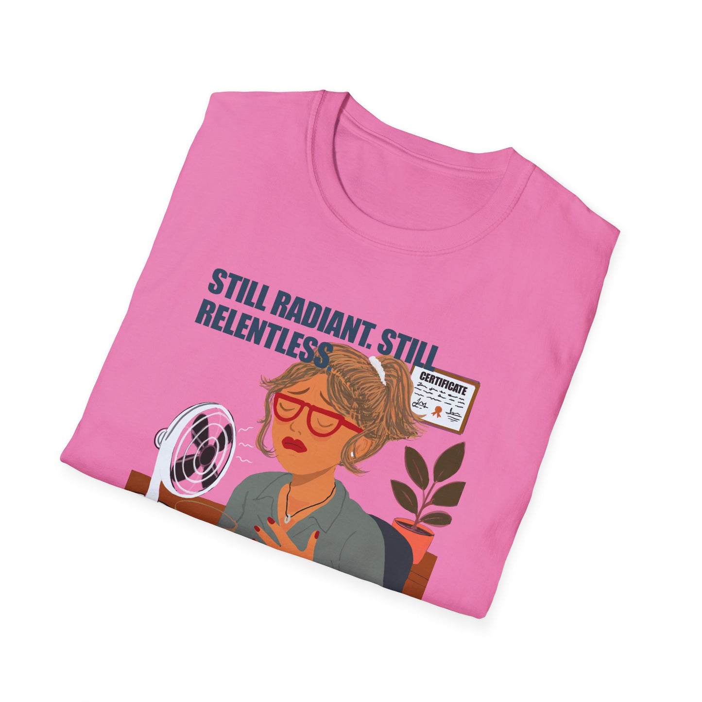 Funny Menopause T-Shirt – Hot Flash Survival Cotton Tee for Women