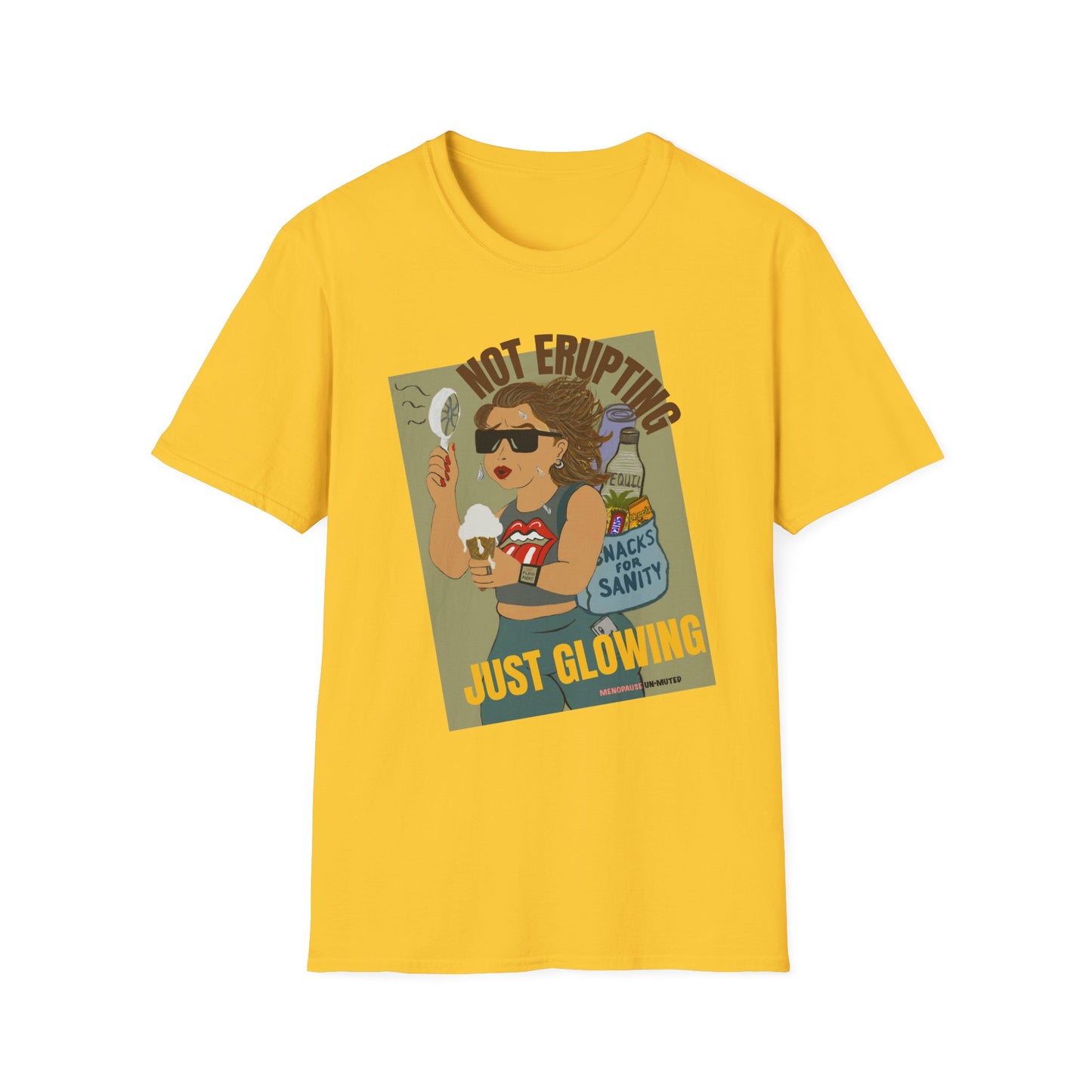 Funny Menopause T-Shirt – Hot Flash Survival Cotton Tee for Women
