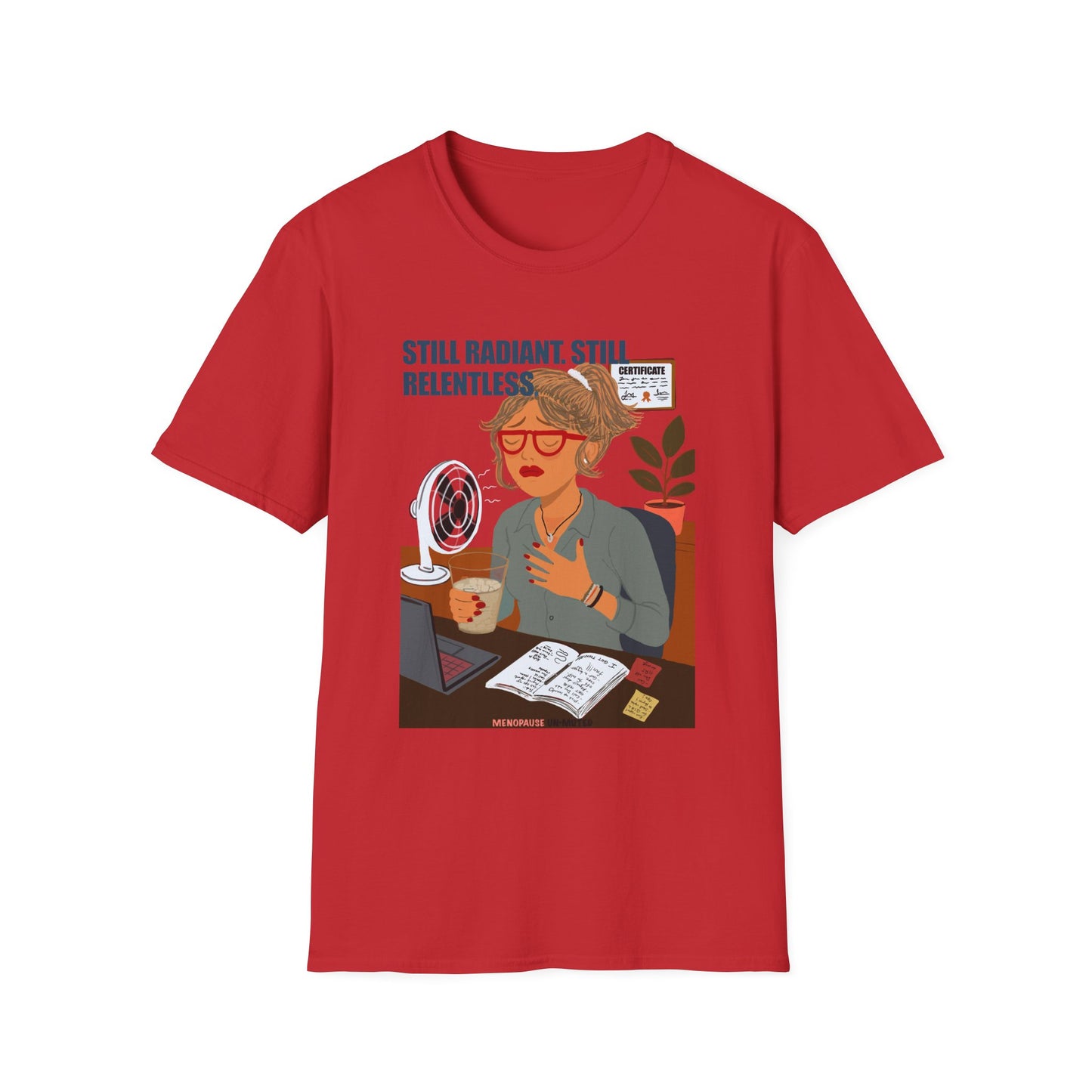 Funny Menopause T-Shirt – Hot Flash Survival Cotton Tee for Women