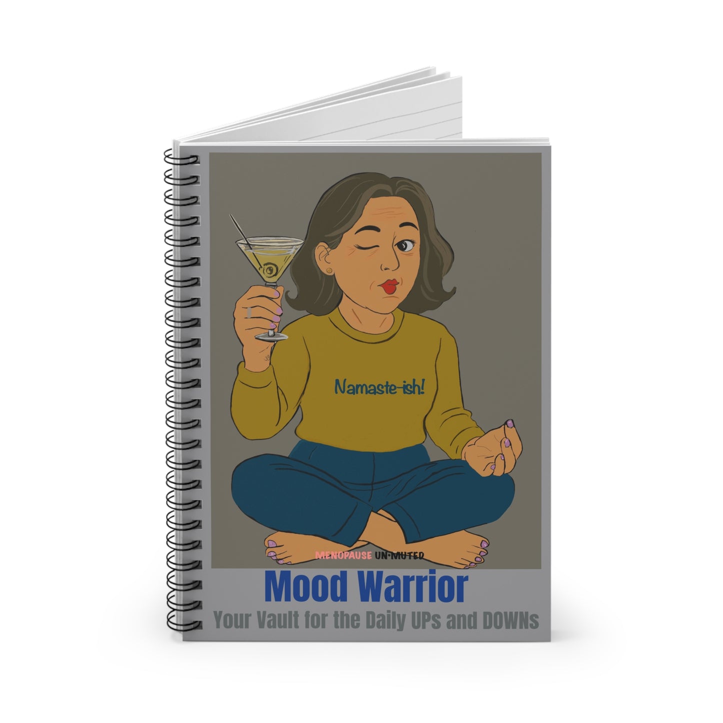 Funny Menopause Spiral Journal – Mood Swing Survival Notebook for Women