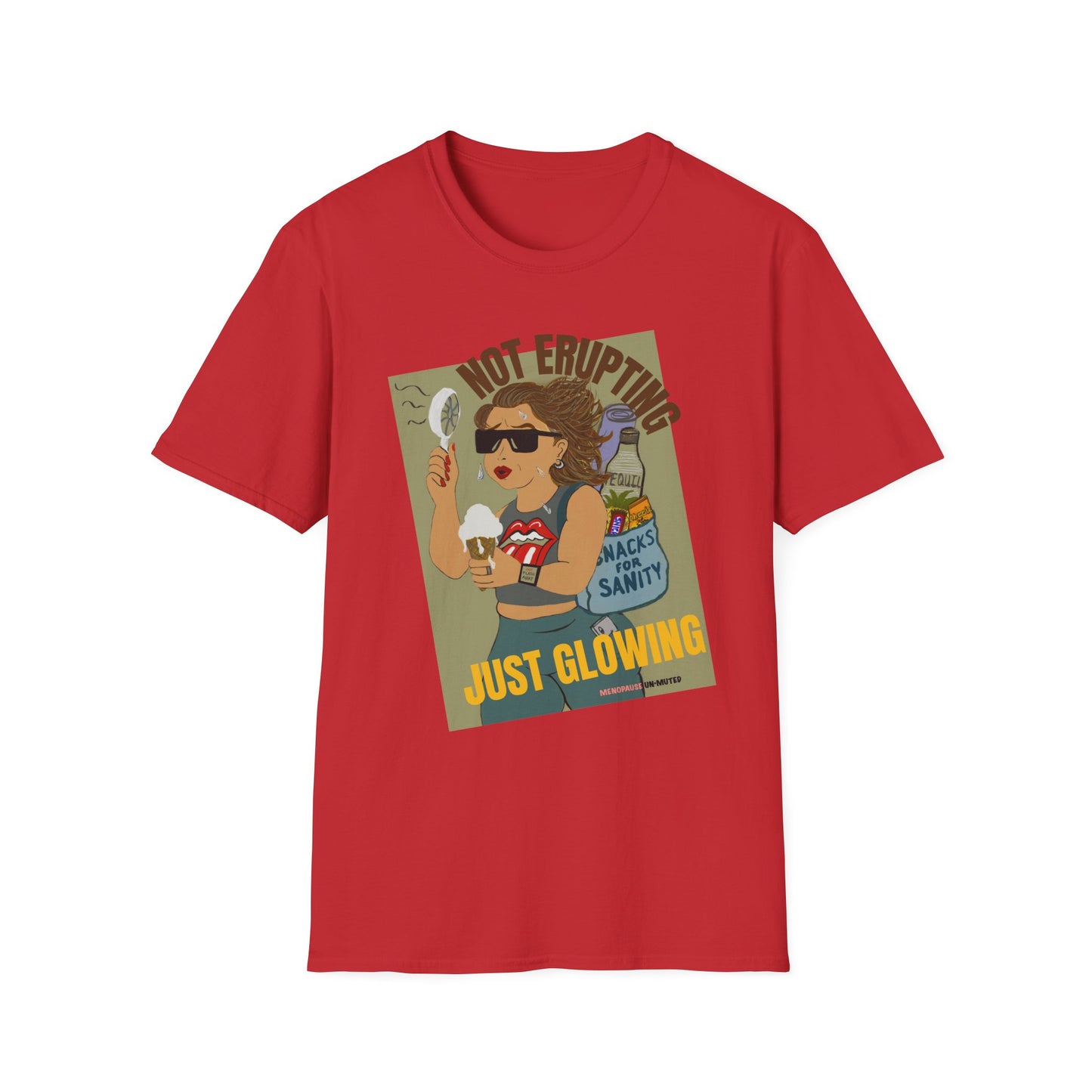 Funny Menopause T-Shirt – Hot Flash Survival Cotton Tee for Women