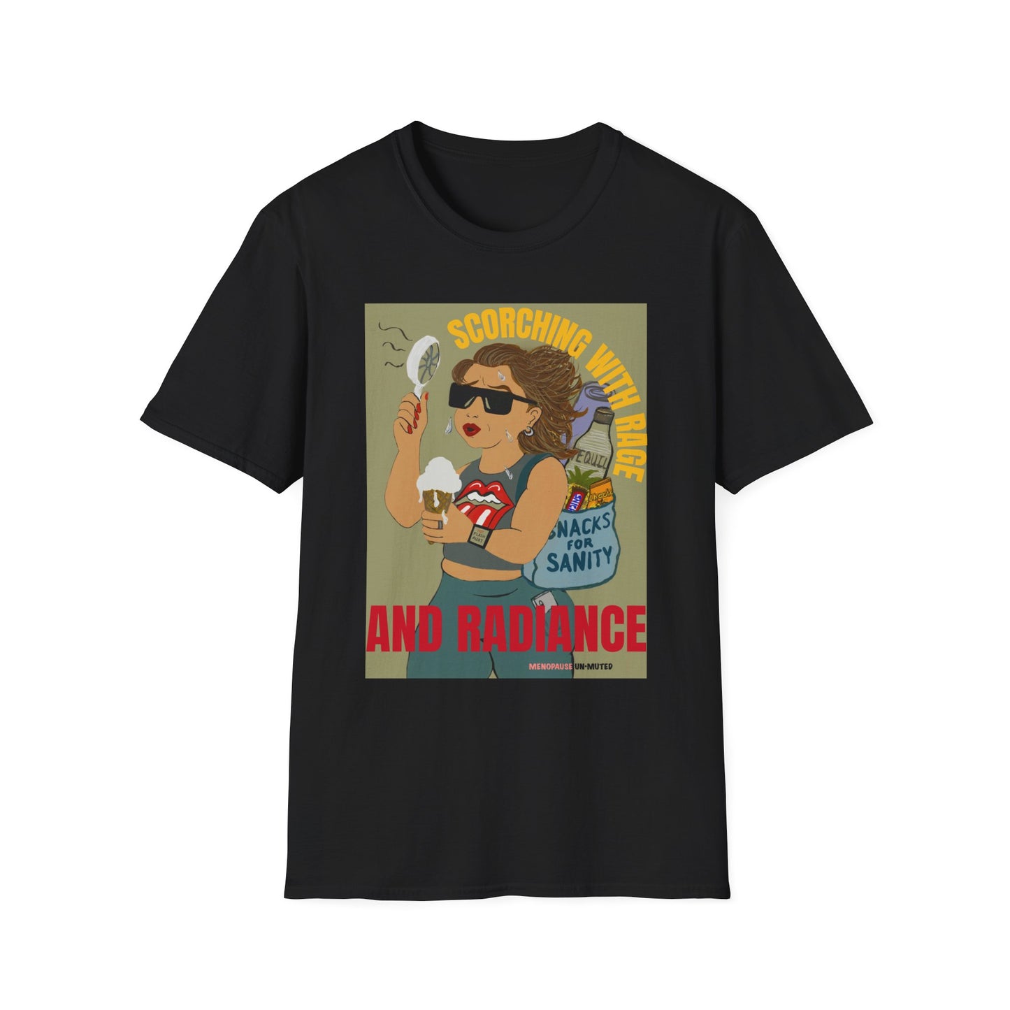 Funny Menopause T-Shirt – Hot Flash Survival Cotton Tee for Women
