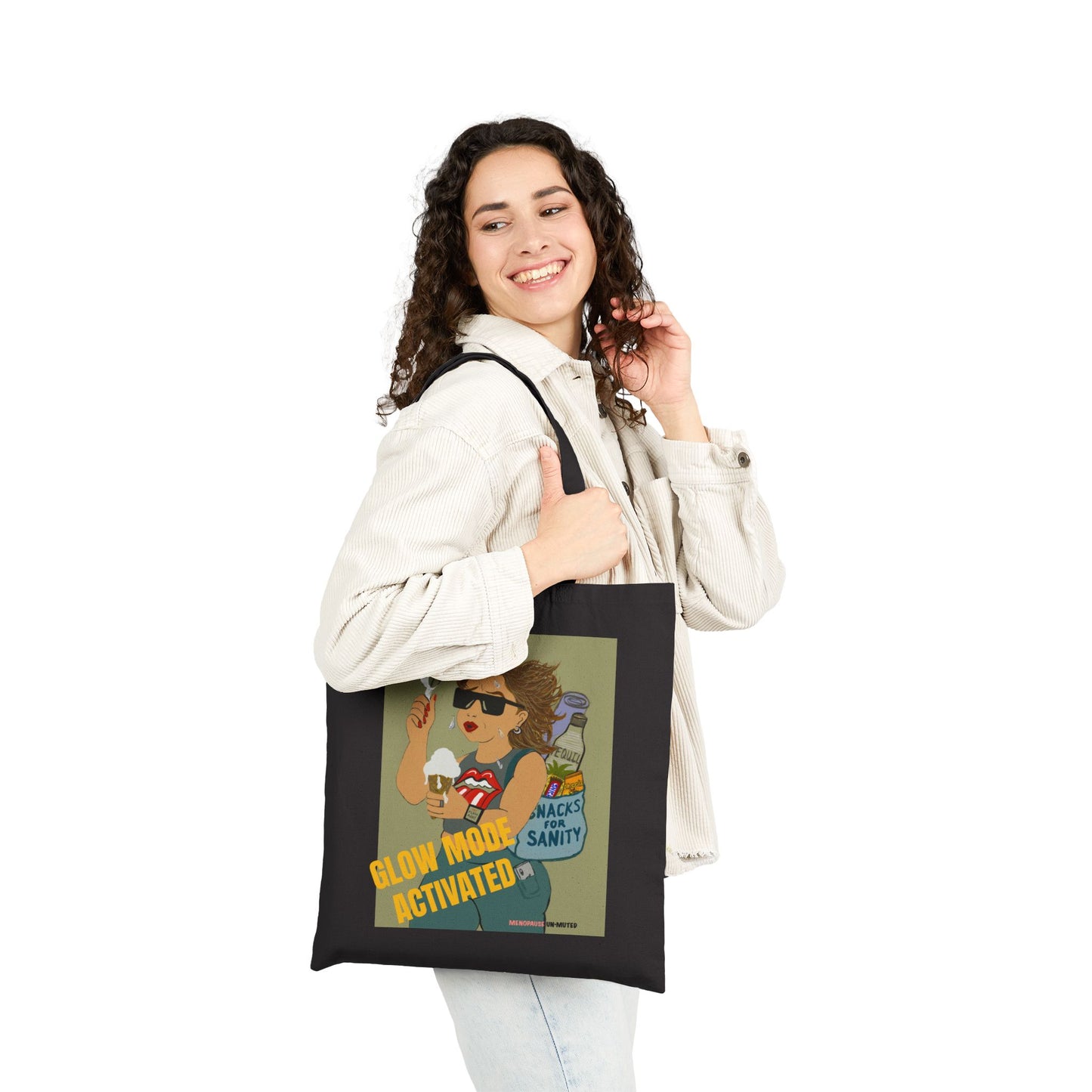 Funny Menopause Tote Bag – Hot Flash Survival Canvas & Cotton Gift for Women Canvas Tote Bag - She's Not
