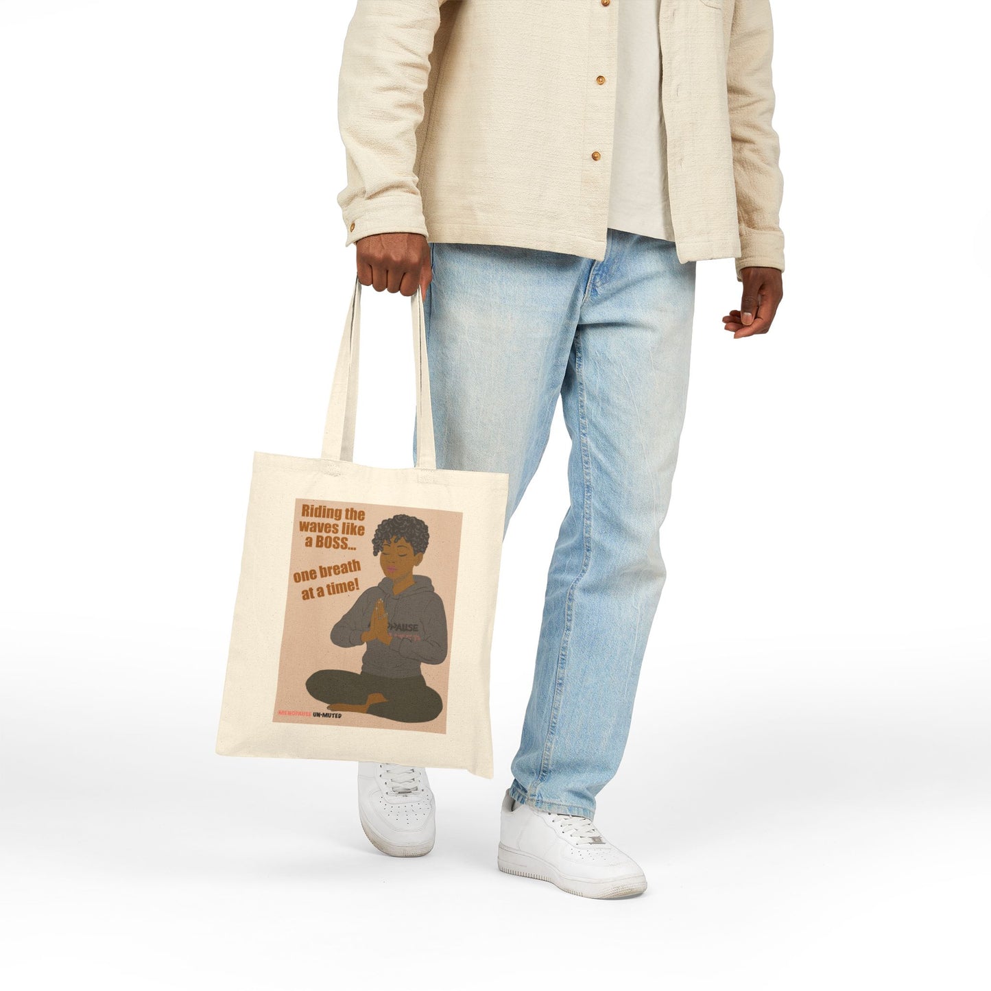 Funny Menopause Tote Bag – Mood Swing Survival Canvas & Cotton Gift for Women