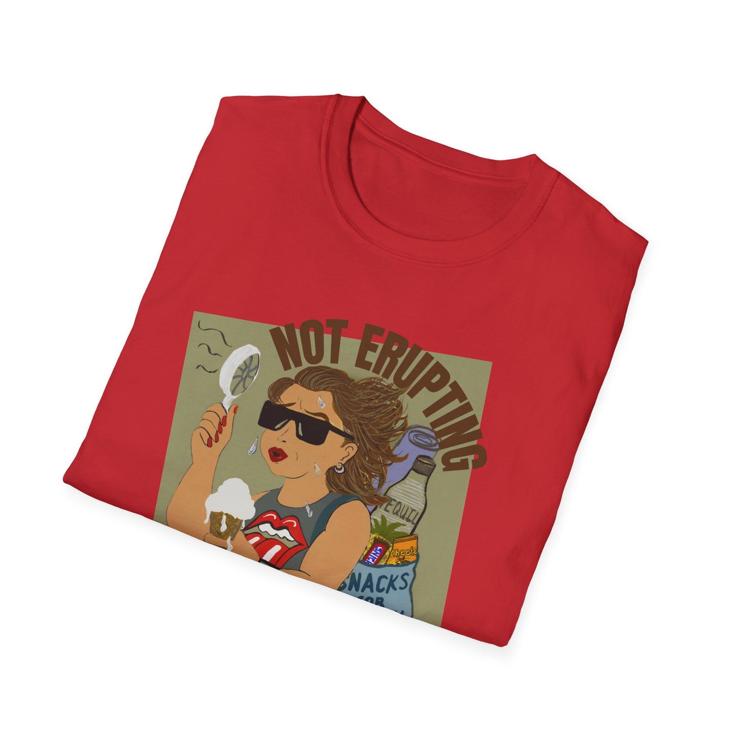 Funny Menopause T-Shirt – Hot Flash Survival Cotton Tee for Women