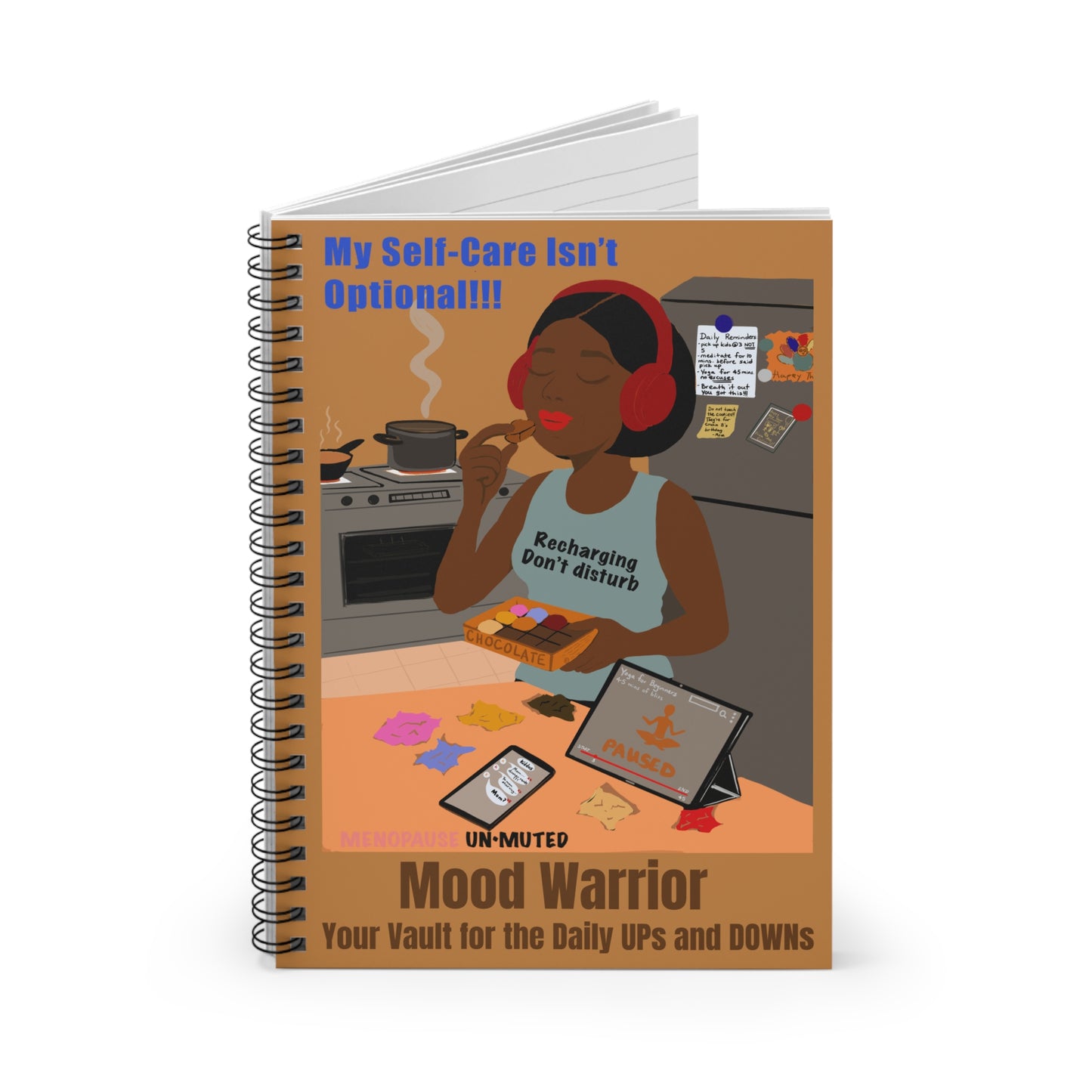 Funny Menopause Spiral Journal – Mood Swing Survival Notebook for Women