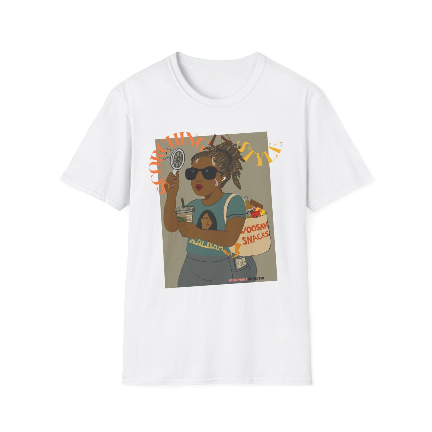 Funny Menopause T-Shirt – Hot Flash Survival Cotton Tee for Women