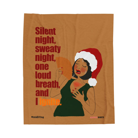 Funny Menopause Midlife Women Gift - Plush Blanket