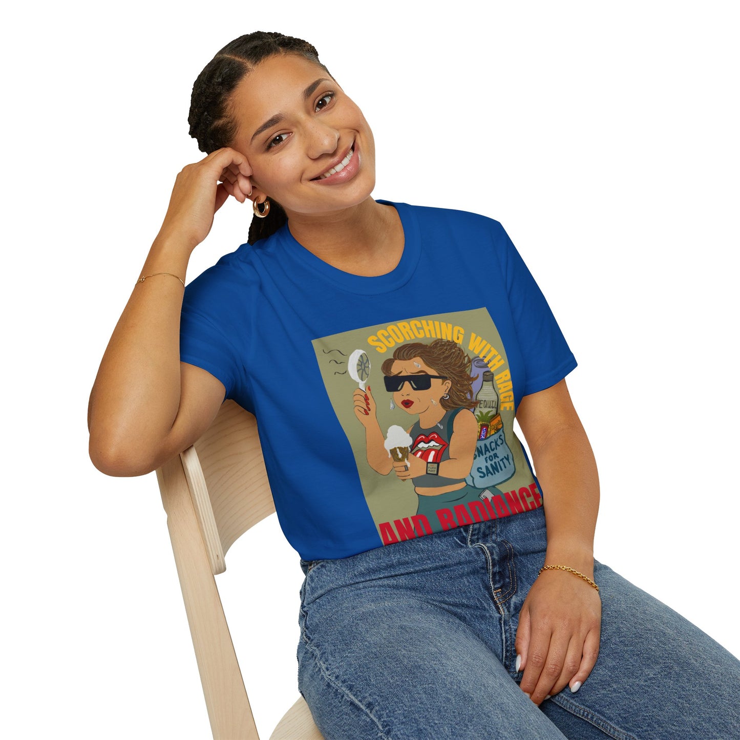 Funny Menopause T-Shirt – Hot Flash Survival Cotton Tee for Women