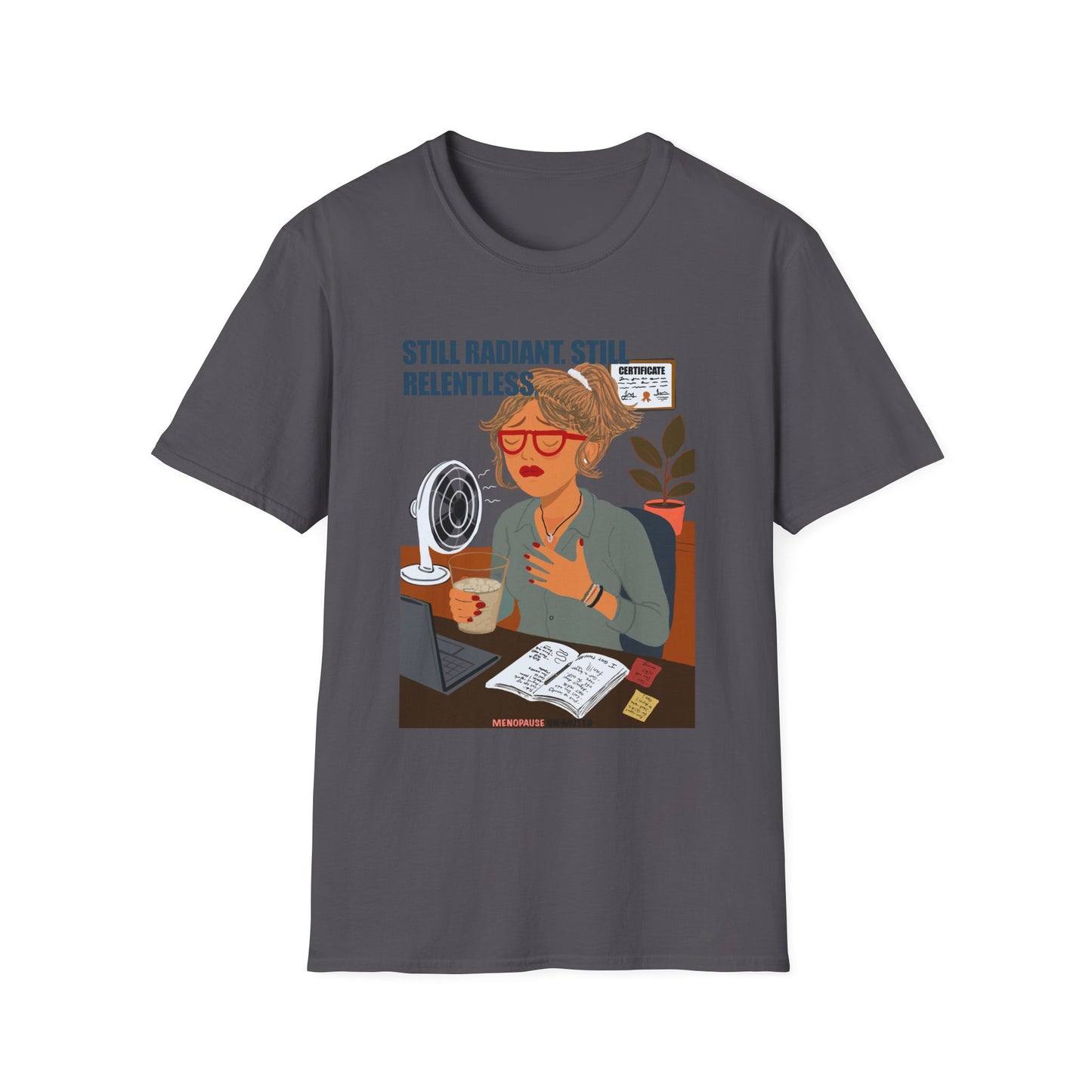Funny Menopause T-Shirt – Hot Flash Survival Cotton Tee for Women