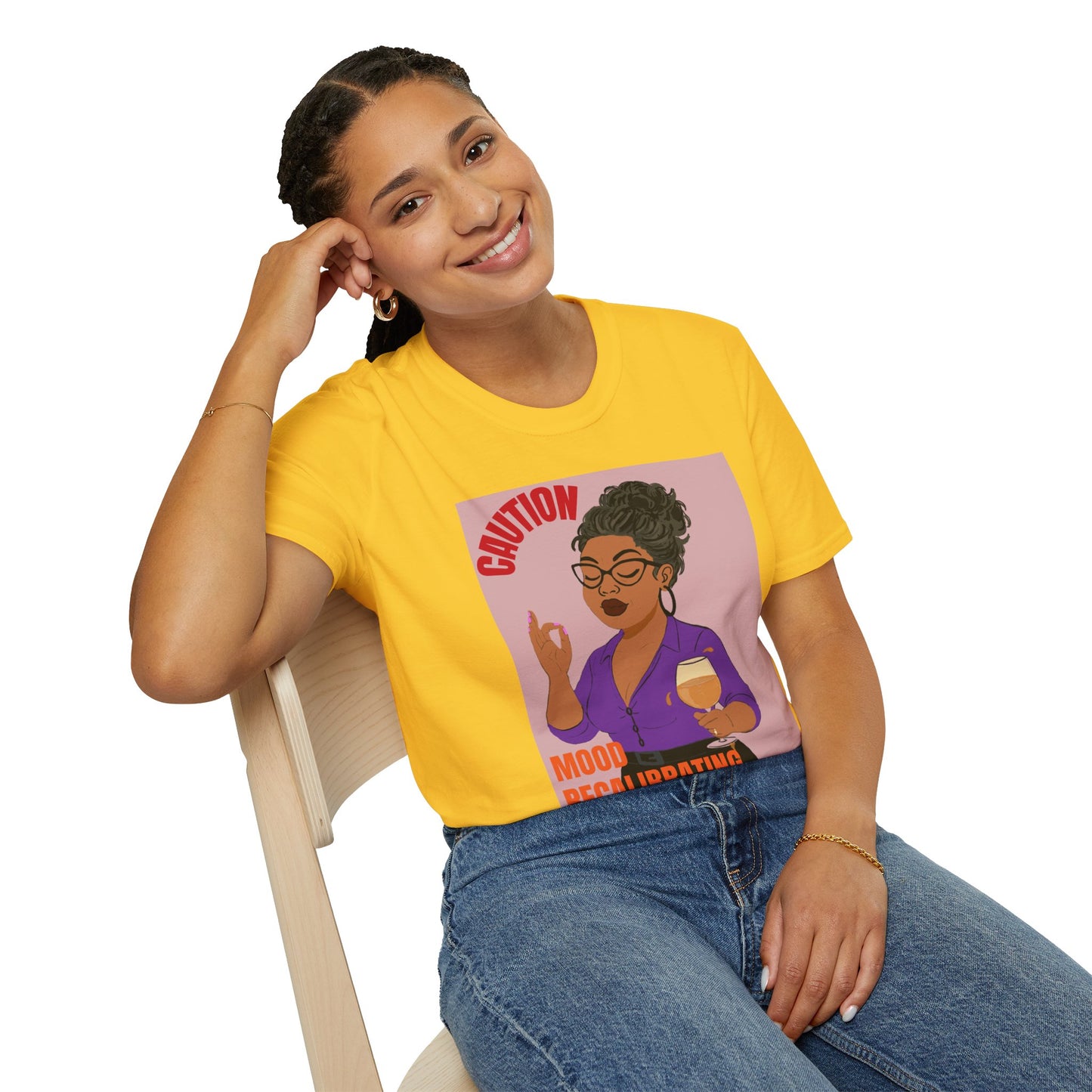 Funny Menopause T-Shirt – Mood Swing Survival Cotton Tee for Women