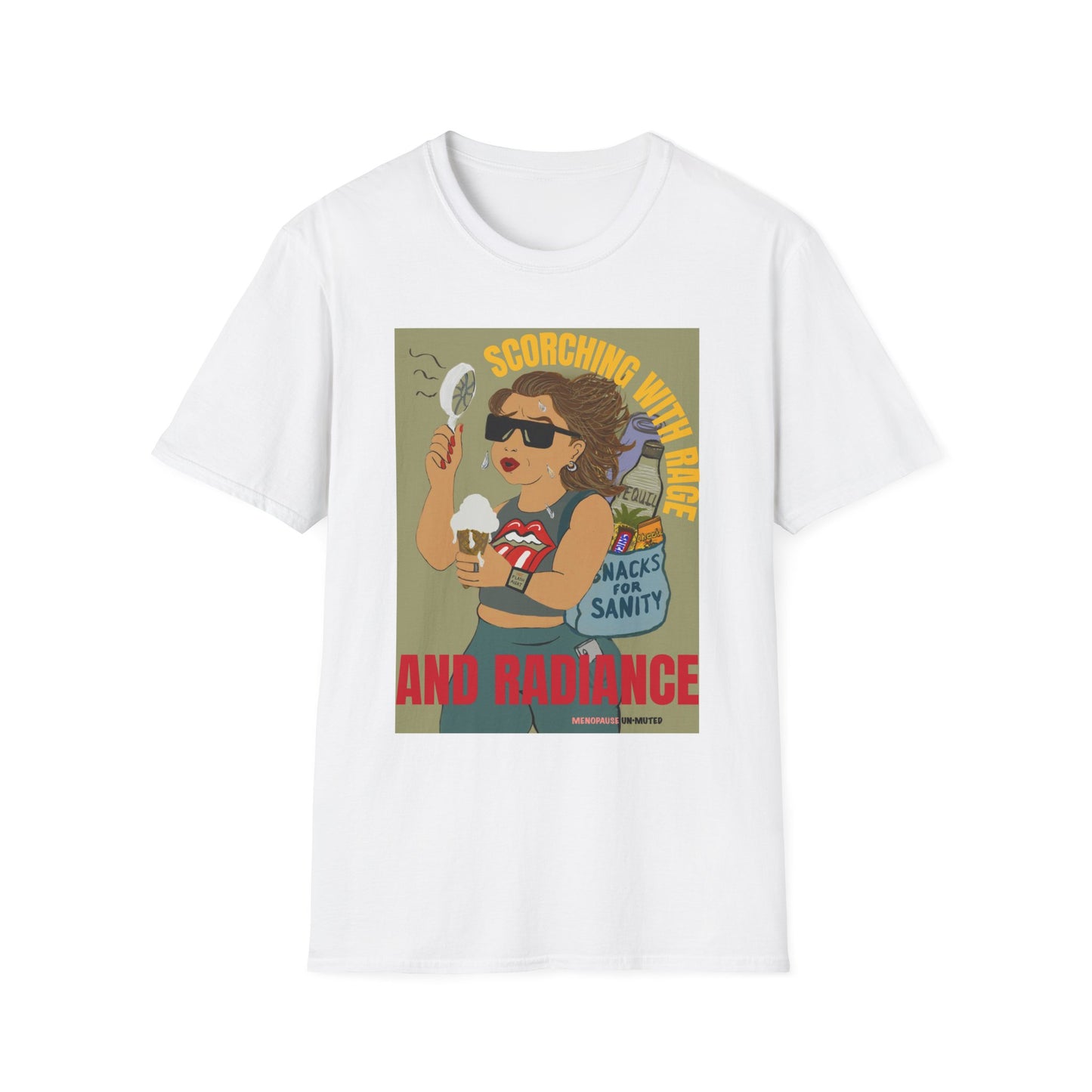 Funny Menopause T-Shirt – Hot Flash Survival Cotton Tee for Women