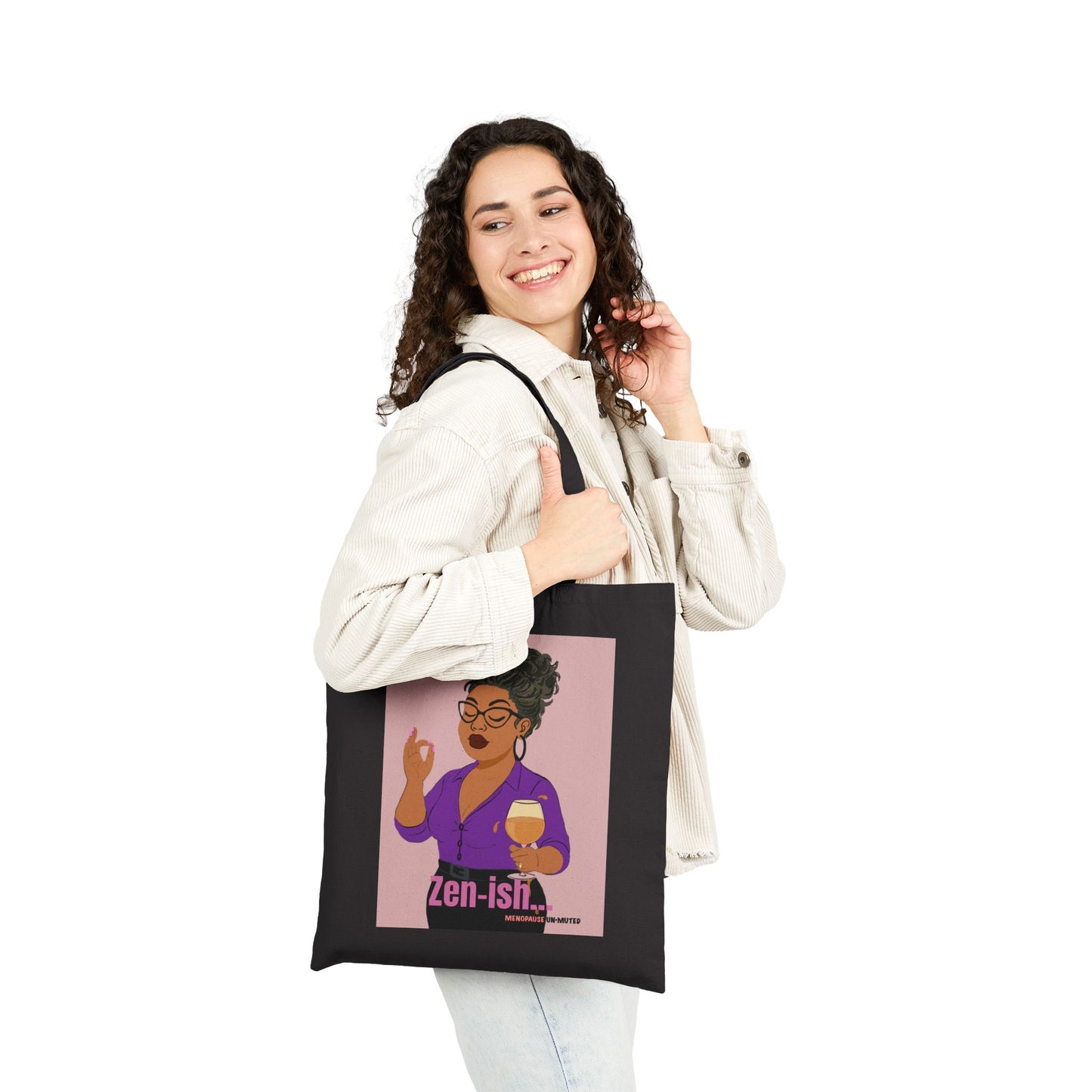 Funny Menopause Tote Bag – Mood Swing Survival Canvas & Cotton Gift for Women