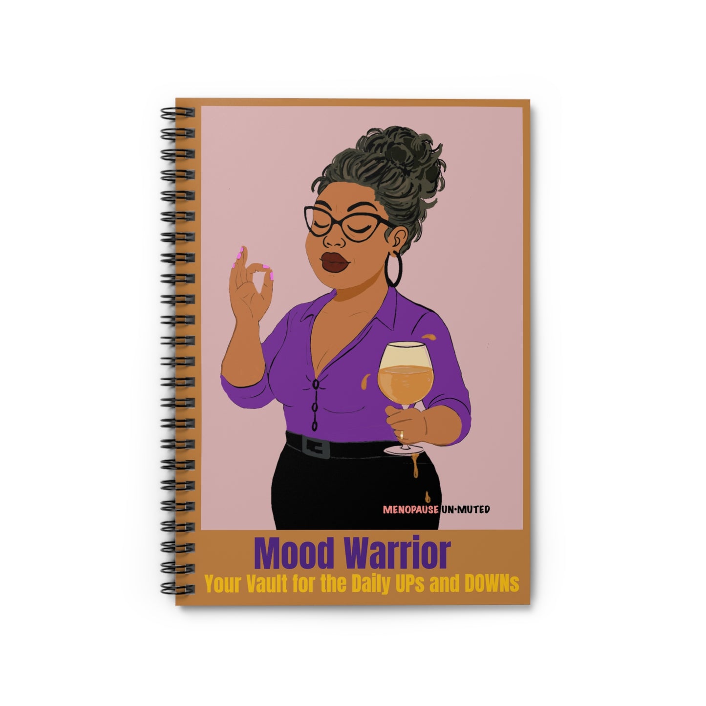 Funny Menopause Spiral Journal – Mood Swing Survival Notebook for Women