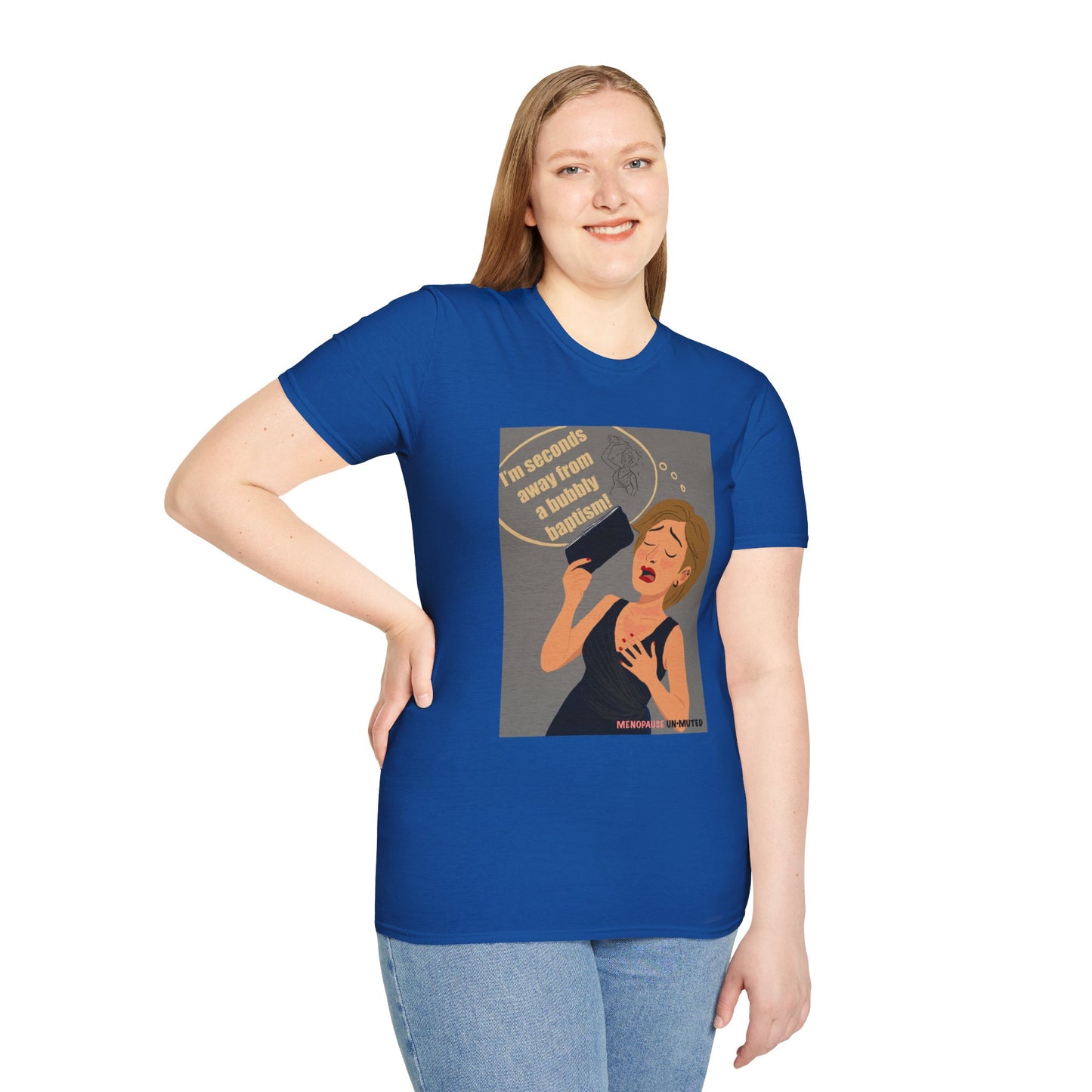 Funny Menopause T-Shirt – Hot Flash Survival Cotton Tee for Women