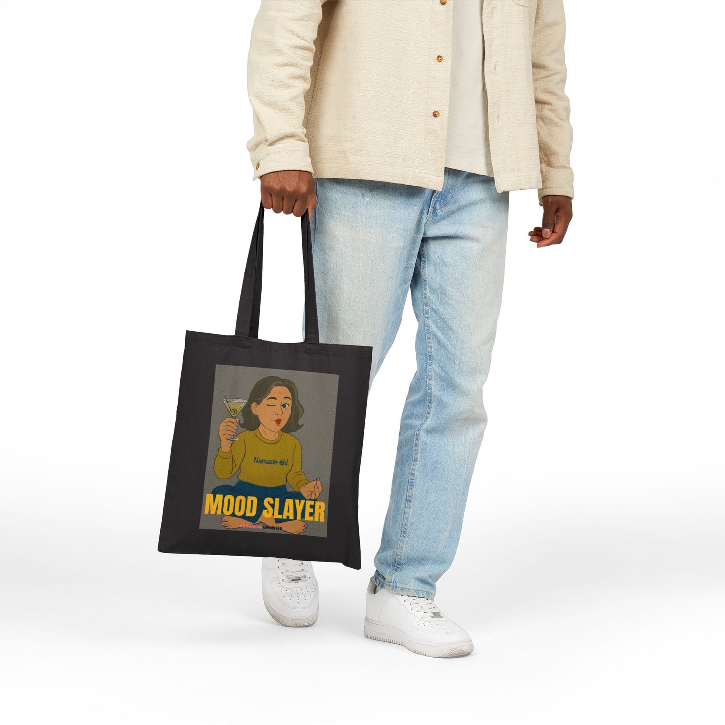 Funny Menopause Tote Bag – Mood Swing Survival Canvas & Cotton Gift for Women
