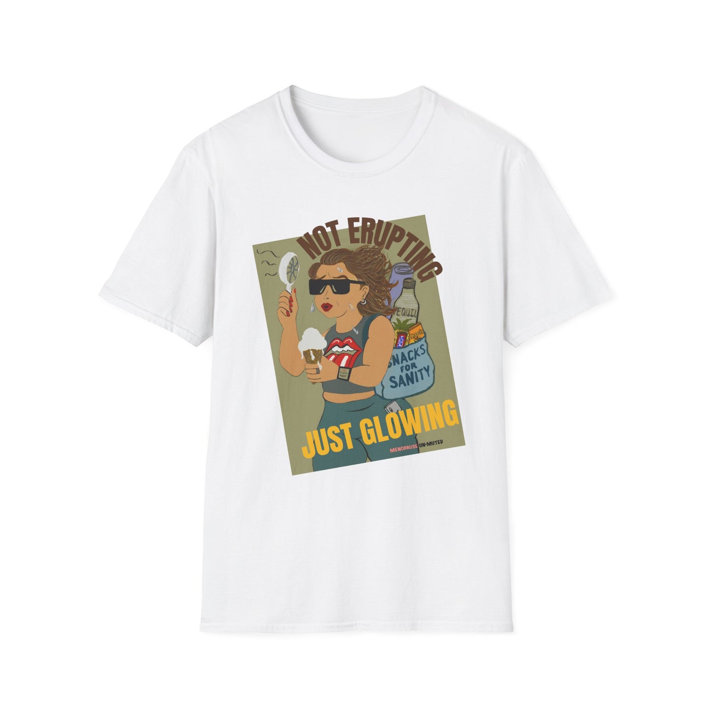 Funny Menopause T-Shirt – Hot Flash Survival Cotton Tee for Women